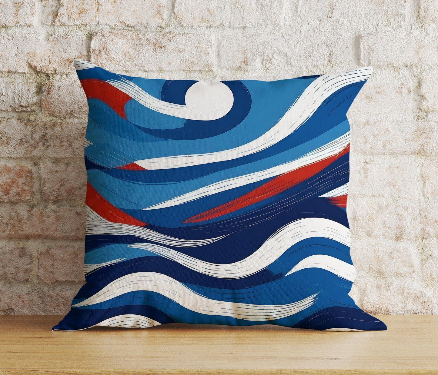 Onay 9 / 12 x 12 inch (30 x 30 cm) Double Side Blue Nautical Pillow Cover Lighthouse Cushion Cover Sailboat Pillow Case