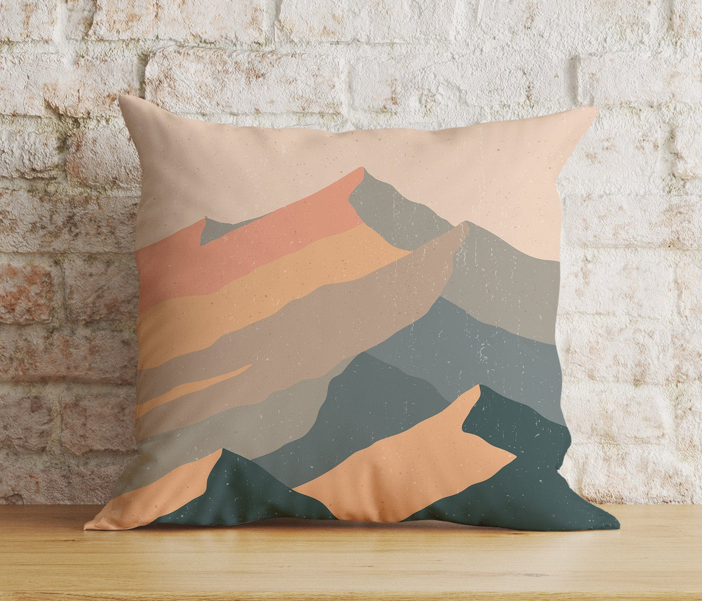 Onay Home Textile Cushion Covers 5 / 12 x 12 inch (30 x 30 cm) Double Side Boho Landscape Cushion Cover Abstract Mountain Pillow Cover