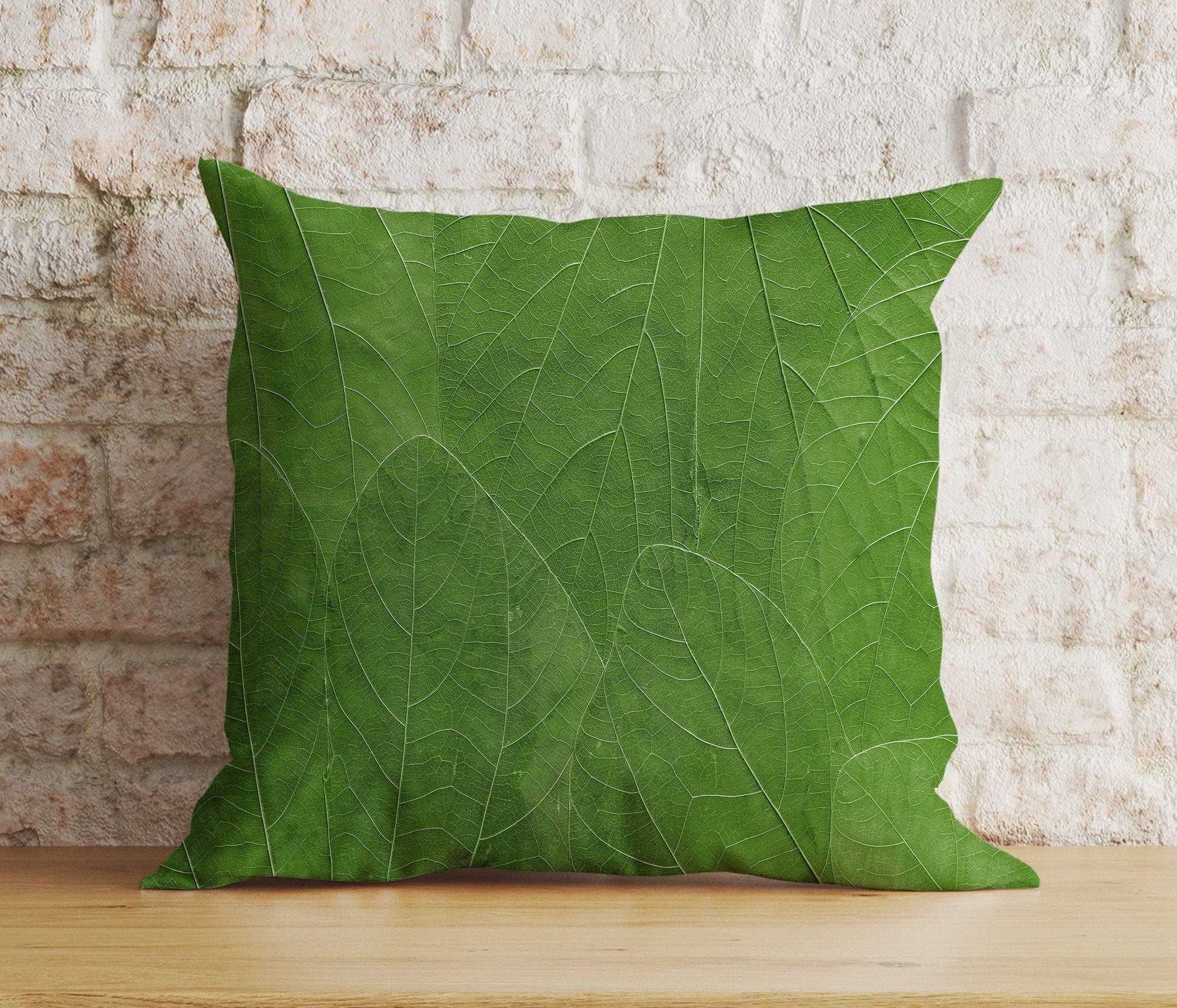 Onay 4 / 12 x 12 inch (30 x 30 cm) Double Side Botanical Floral Cushion Cover Green Tropical Pillow Cover