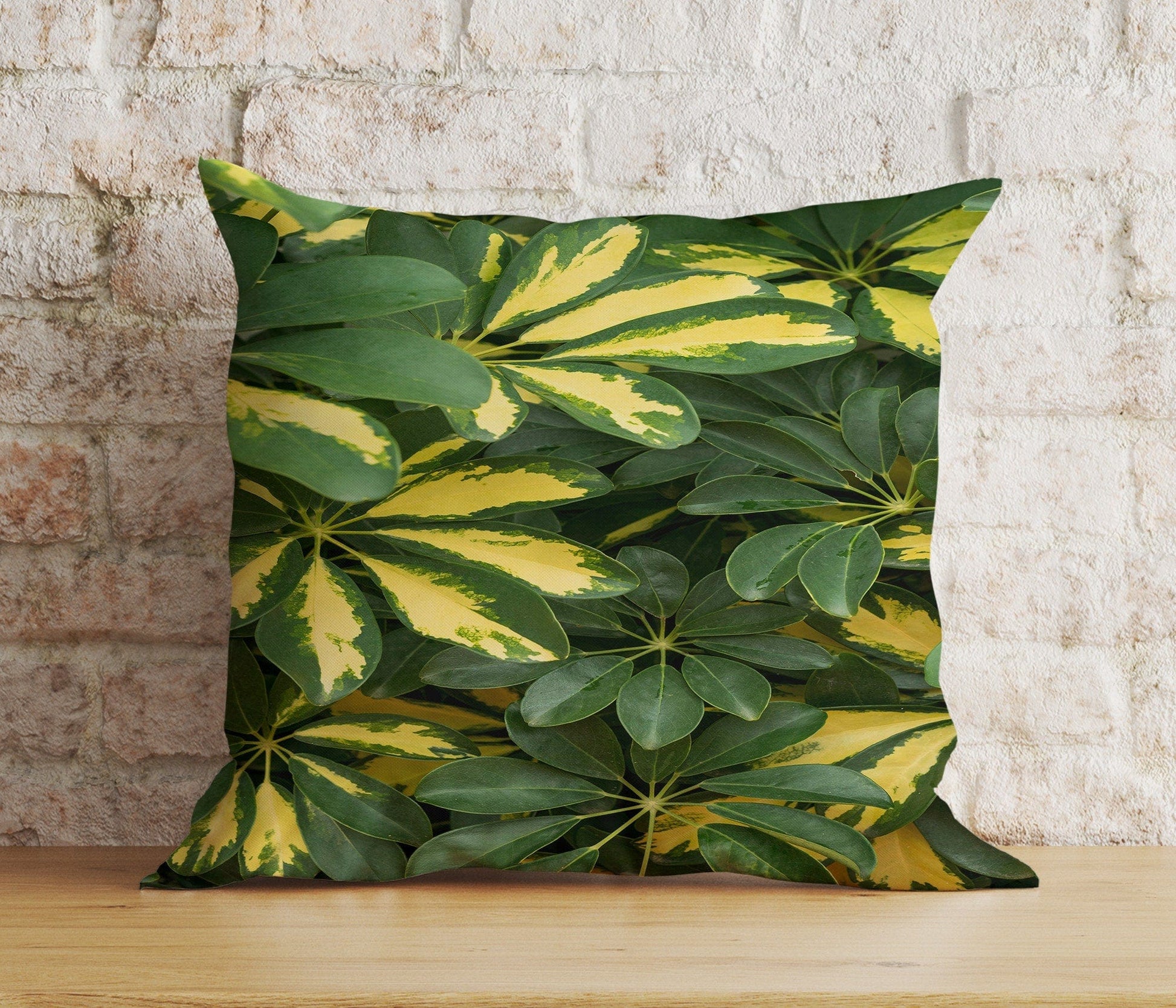 Onay 3 / 12 x 12 inch (30 x 30 cm) Double Side Botanical Floral Cushion Cover Green Tropical Pillow Cover