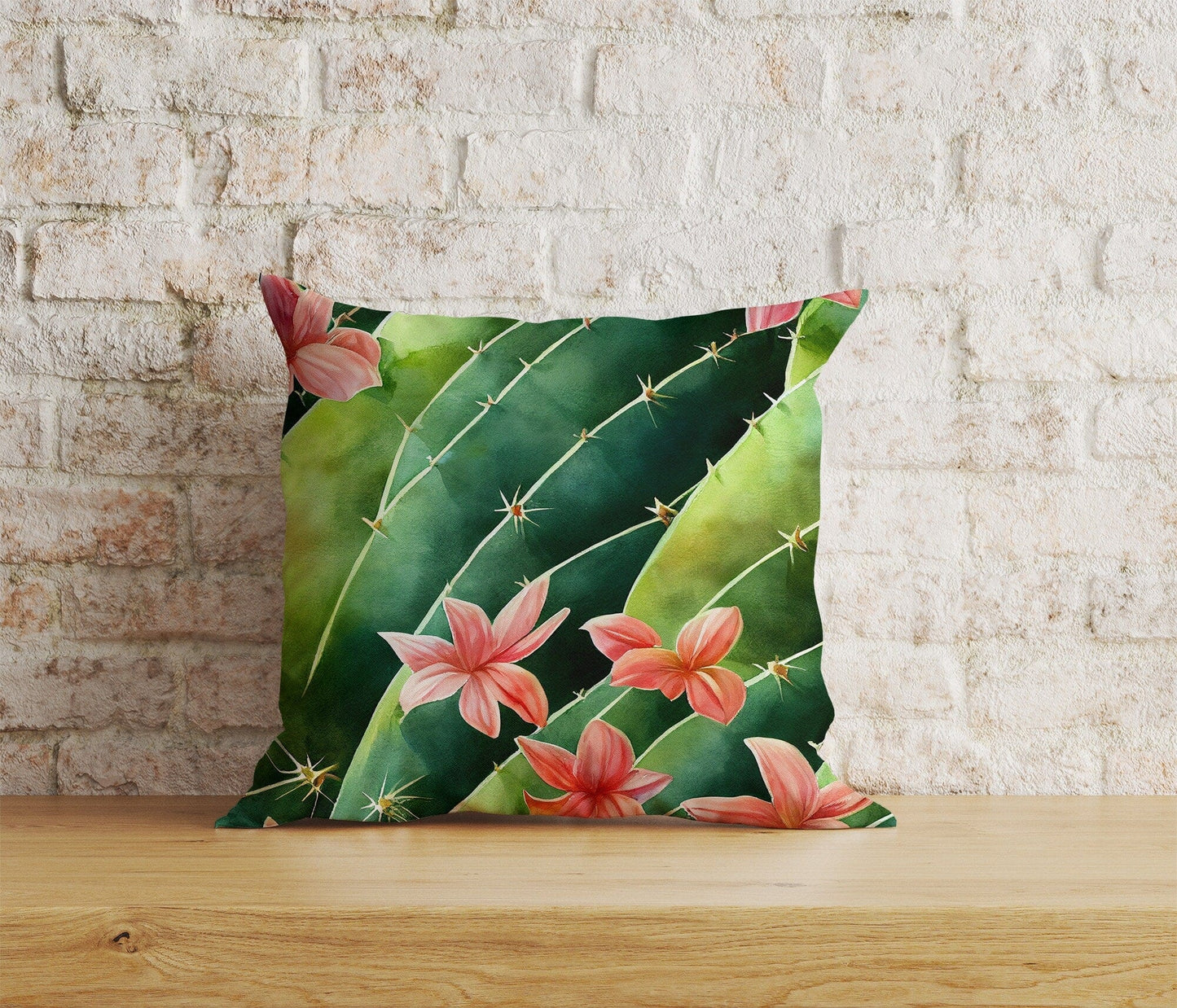 Onay Home Textile 9 / 12 x 12 inch (30 x 30 cm) Double Side Cactus Cushion Covers Botanical Pillow Covers Home Decor