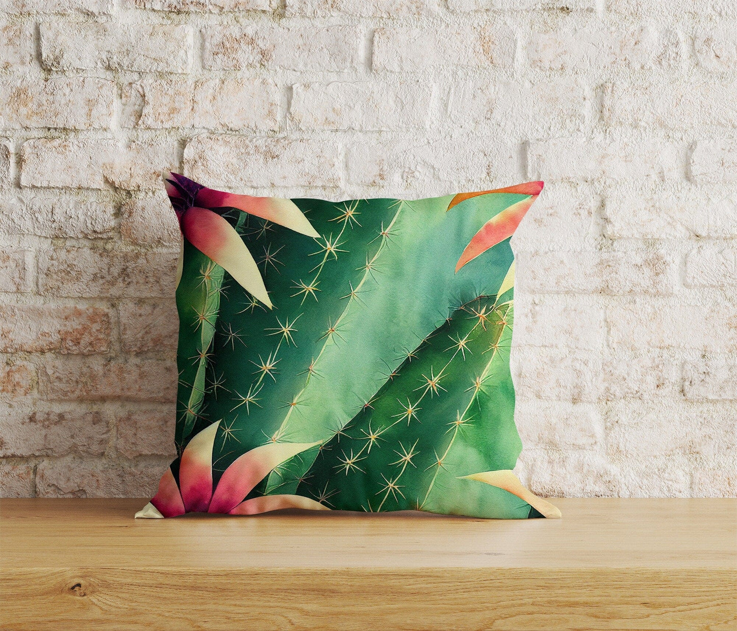 Onay Home Textile 7 / 12 x 12 inch (30 x 30 cm) Double Side Cactus Cushion Covers Botanical Pillow Covers Home Decor