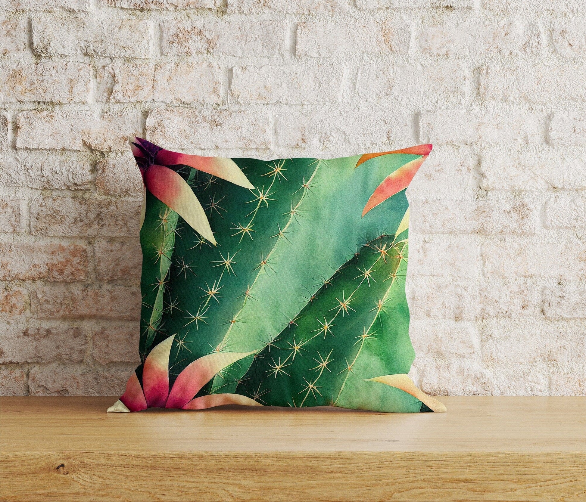Onay Home Textile 7 / 12 x 12 inch (30 x 30 cm) Double Side Cactus Cushion Covers Botanical Pillow Covers Home Decor
