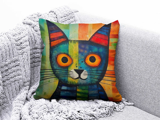Onay 3 / 12 x 12 inch (30 x 30 cm) Double Side Cat and Dog Cushion Cover Siamese Cat Cartoon Pillow Covers
