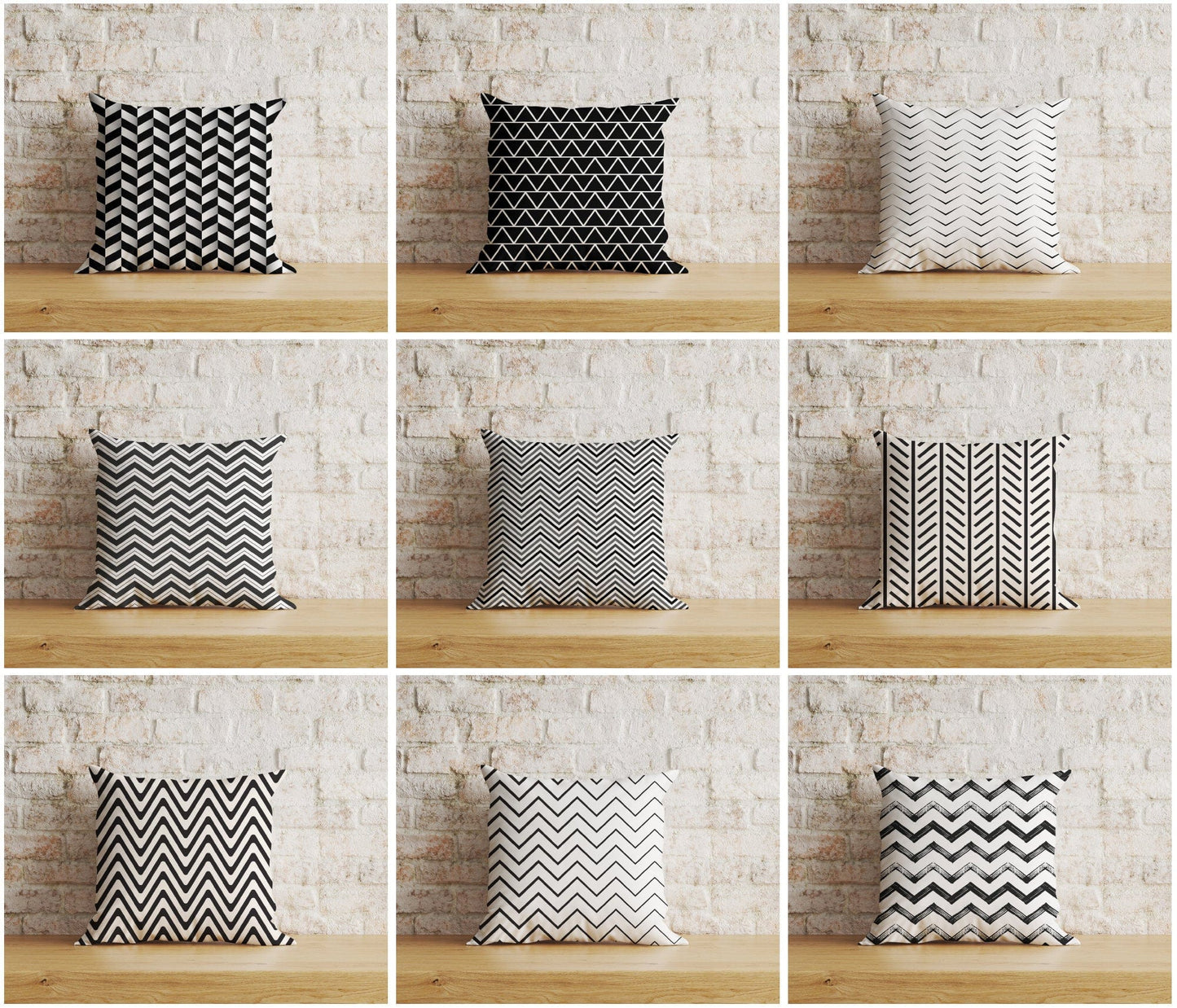 Onay Home Textile Cushion Covers Chevron Linen Cushion Covers Zigzag Pattern Throw Cushion