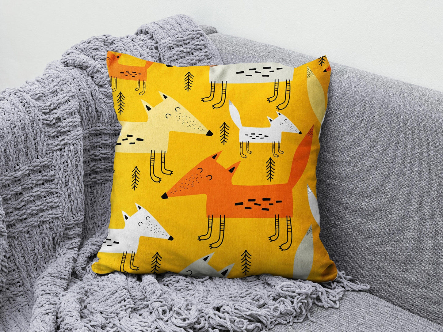 Onay 2 / 12 x 12 inch (30 x 30 cm) Double Side Children's Funny Animal Nursery Cushion Cover