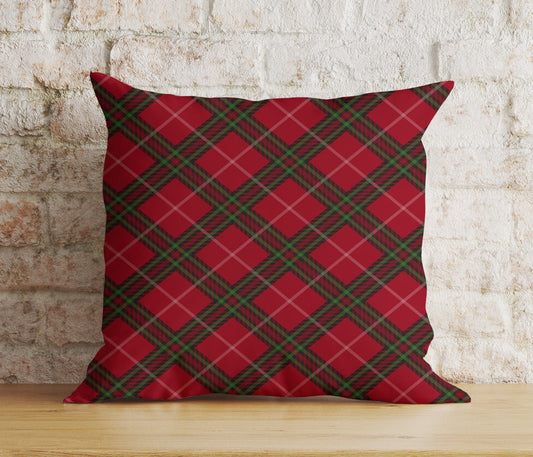 Onay 1 / 12 x 12 inch (30 x 30 cm) Double Side Christmas Buffalo Plaid Decorative Xmas Cushion Covers