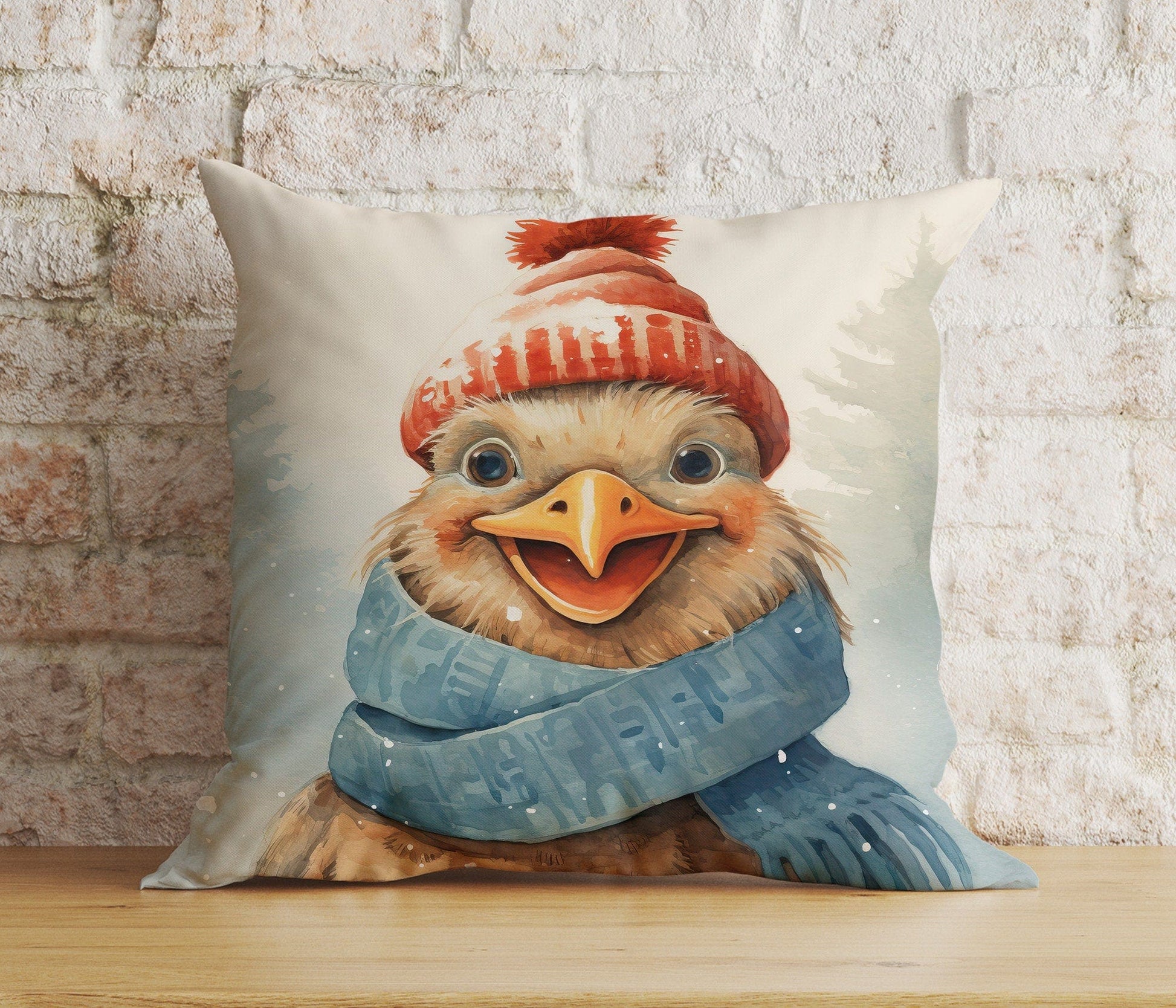 Onay 9 / 12 x 12 inch (30 x 30 cm) Double Side Christmas Cute Animal Cute Pets Santa Hats Cushion Covers