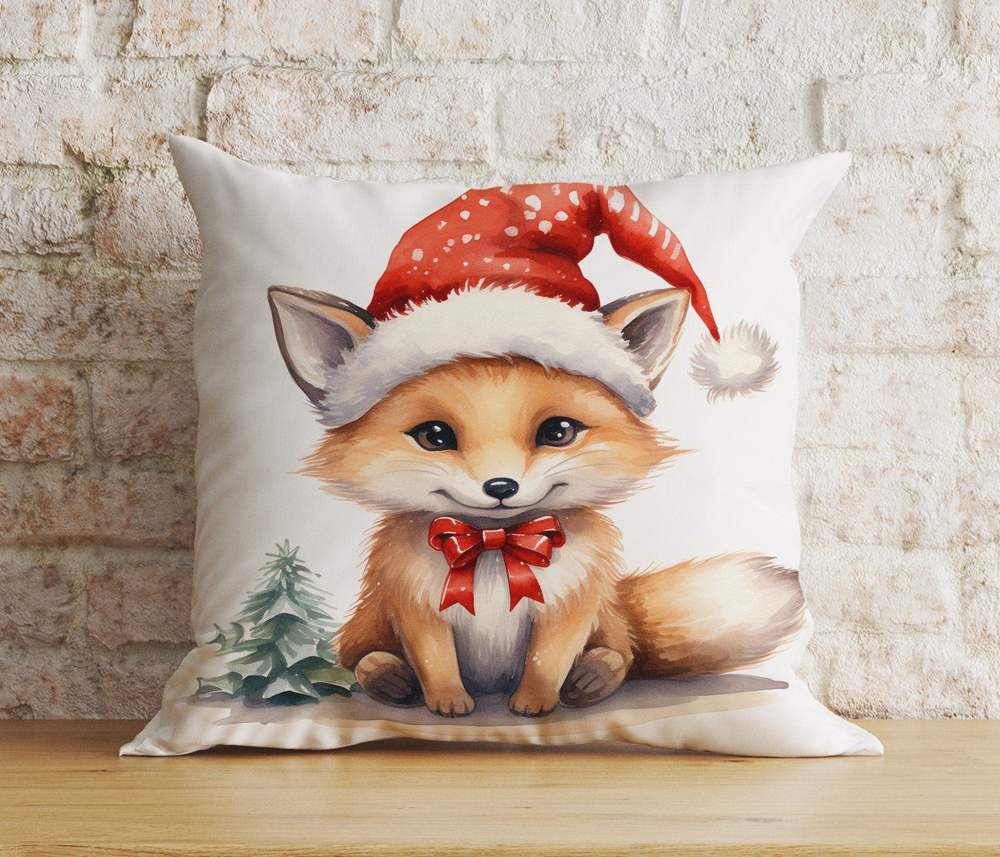 Onay 6 / 12 x 12 inch (30 x 30 cm) Double Side Christmas Cute Animal Cute Pets Santa Hats Cushion Covers