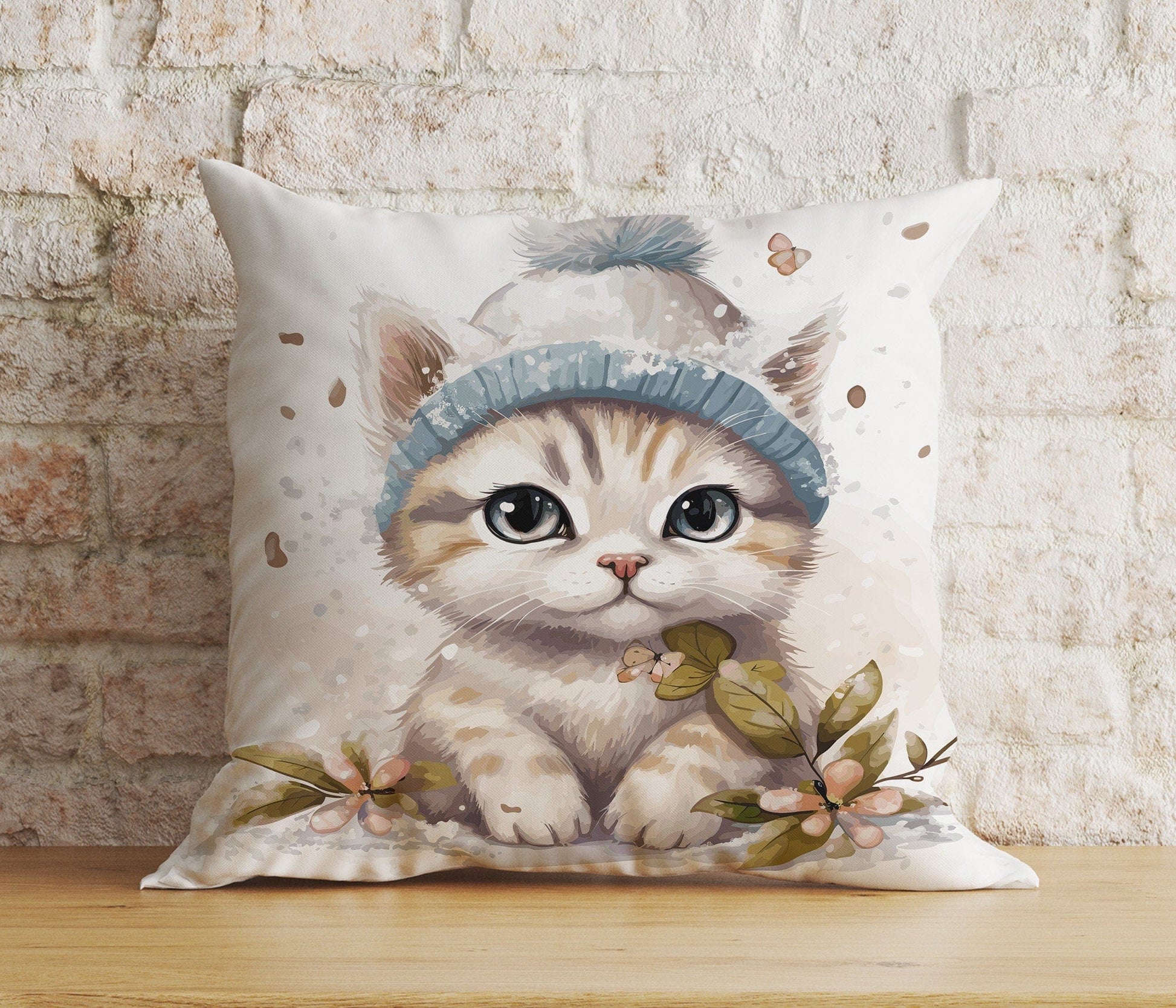 Onay 9 / 12 x 12 inch (30 x 30 cm) Double Side Christmas Cute Bear Penguins Cat Xmas Winter Cushion Cover