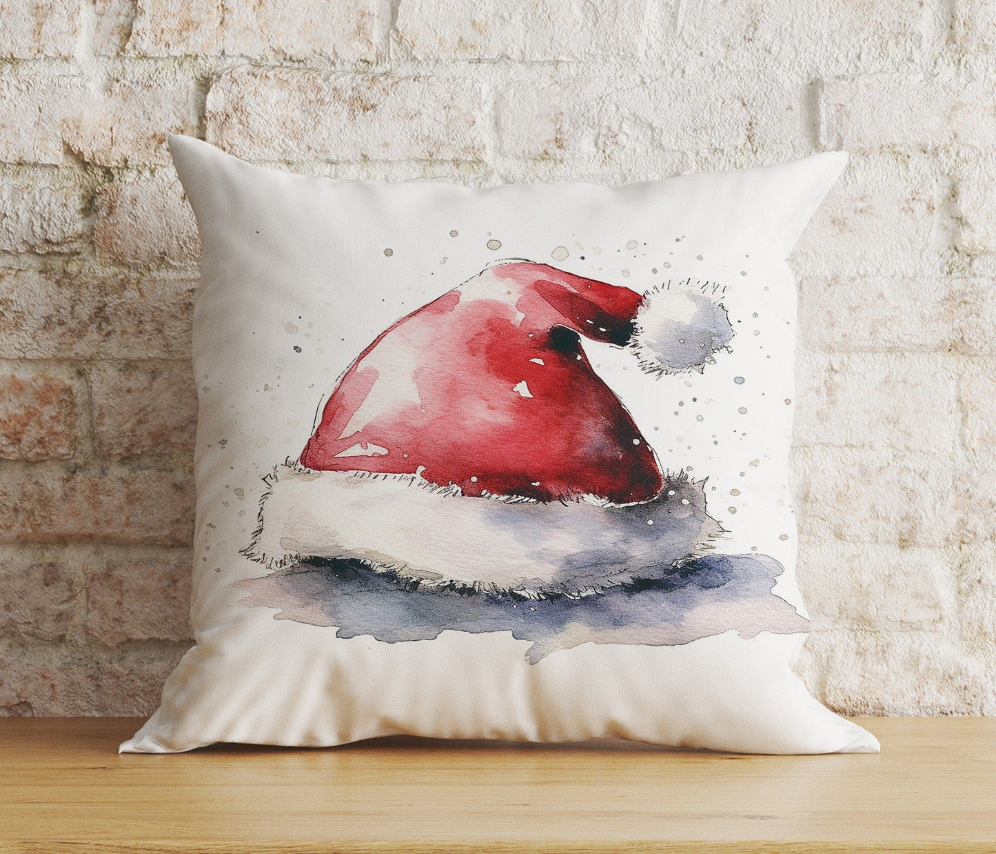 Onay 2 / 12 x 12 inch (30 x 30 cm) Double Side Christmas Santa & Kids Snowman Reindeer Print Cushion Covers