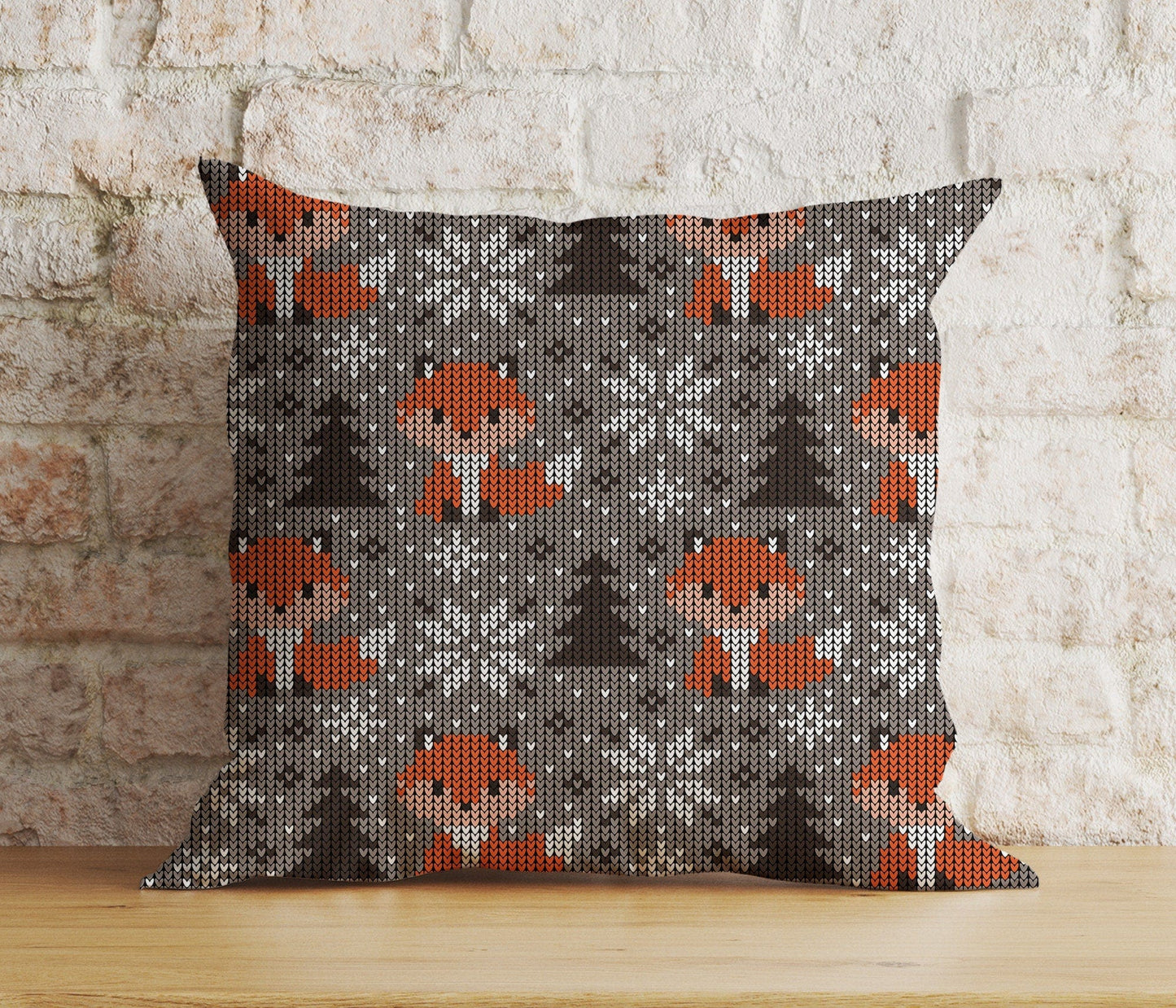 Onay 4 / 12 x 12 inch (30 x 30 cm) Double Side Christmas Snowflake Red and Green Bird Print Cushion Cover