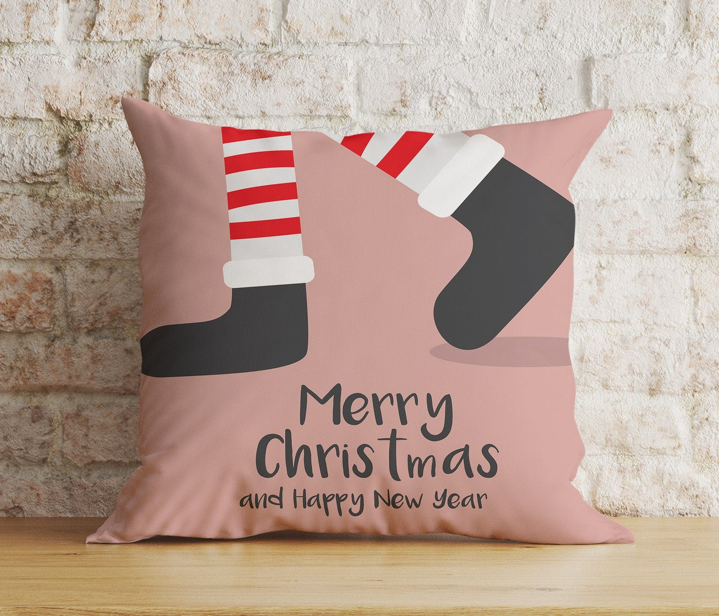 Onay 3 / 12 x 12 inch (30 x 30 cm) Double Side Christmas Stockings Xmas Hanging Stockings Cushion Cover
