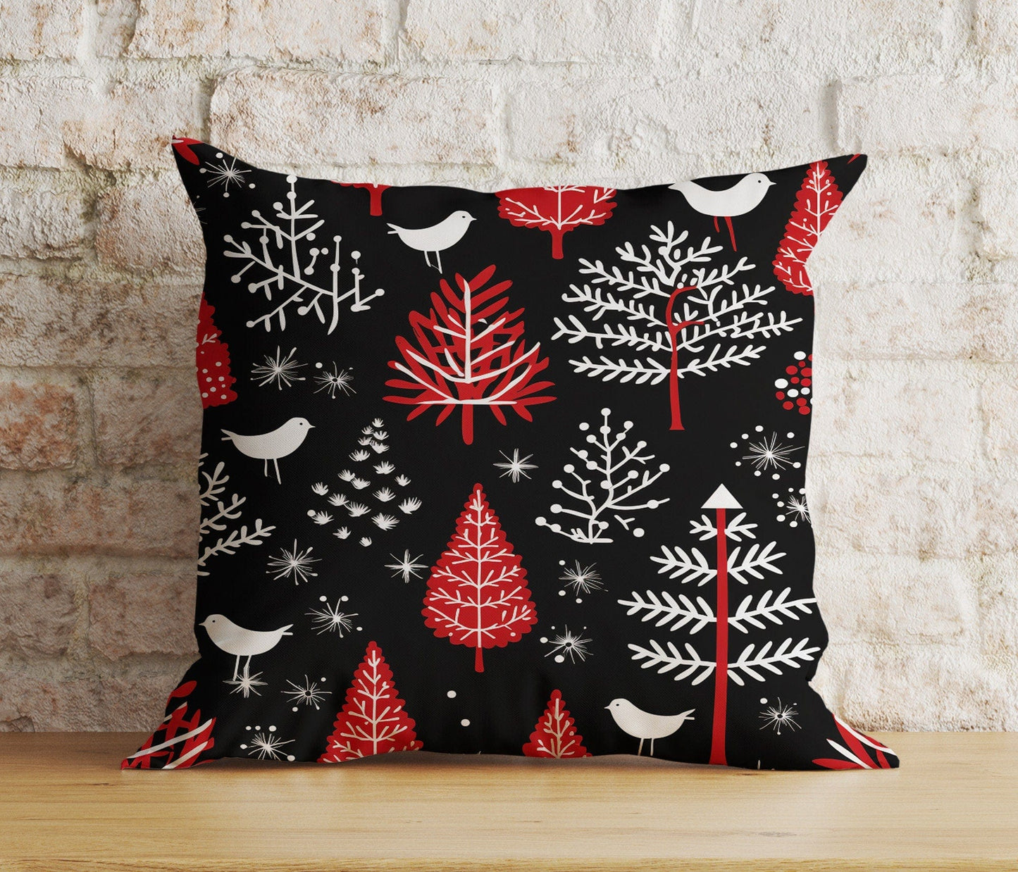 Onay 6 / 12 x 12 inch (30 x 30 cm) Double Side Christmas Whimsical Festive Winter Decor Cushion Cover