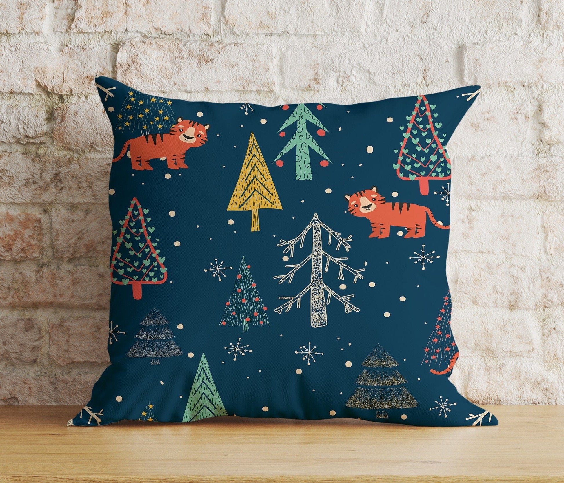 Onay 1 / 12 x 12 inch (30 x 30 cm) Double Side Christmas Whimsical Festive Winter Decor Cushion Cover