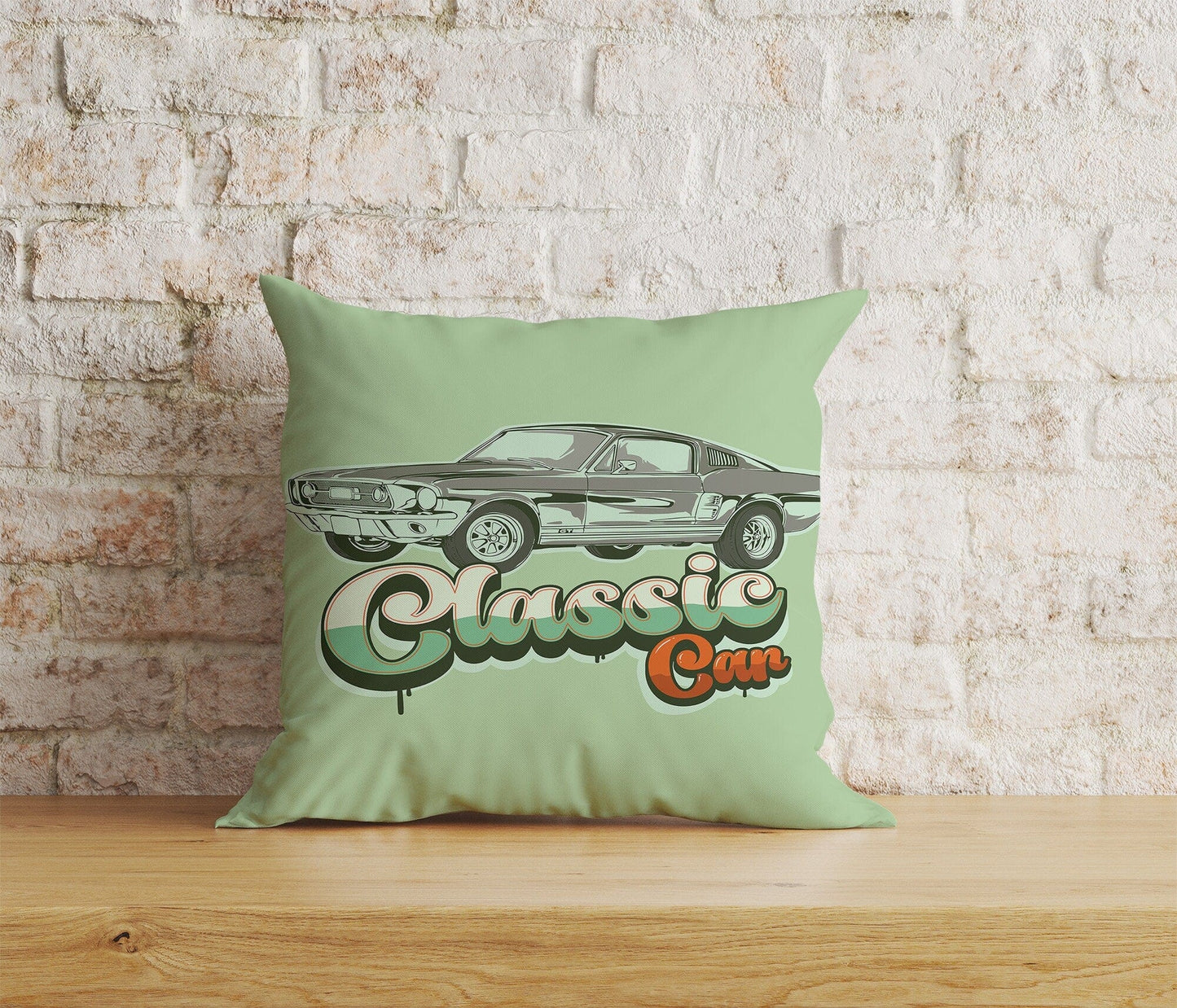 Onay Home Textile Cushion Covers 9 / 12 x 12 inch (30 x 30 cm) Double Side Classic Cars Cushion Cover Retro Car Throw Cushions