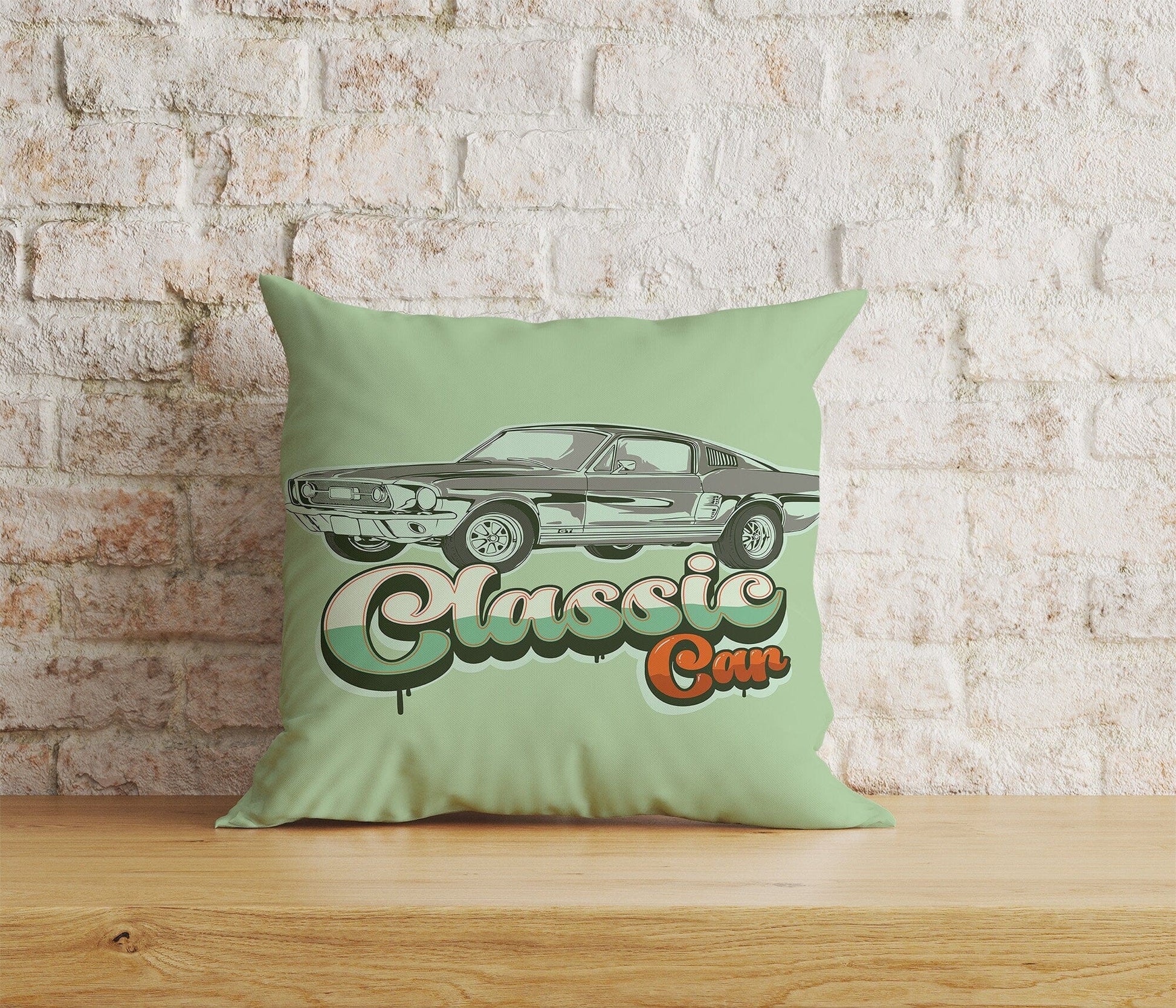 Onay Home Textile Cushion Covers 9 / 12 x 12 inch (30 x 30 cm) Double Side Classic Cars Cushion Cover Retro Car Throw Cushions