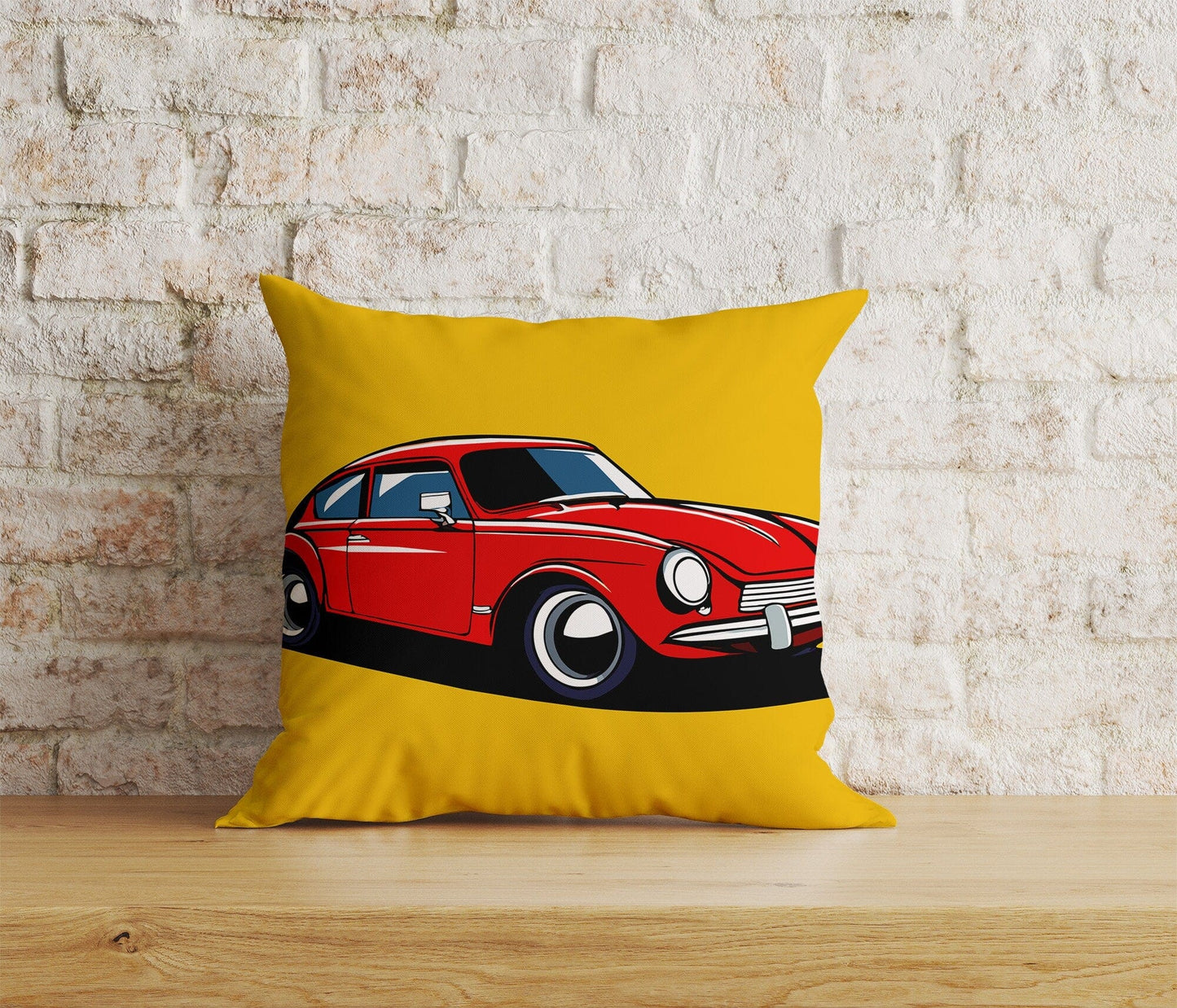 Onay Home Textile Cushion Covers 7 / 12 x 12 inch (30 x 30 cm) Double Side Classic Cars Cushion Cover Retro Car Throw Cushions