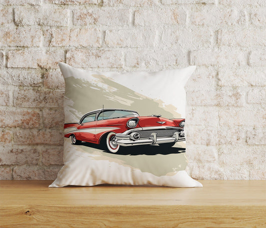 Onay Home Textile Cushion Covers 1 / 12 x 12 inch (30 x 30 cm) Double Side Classic Cars Cushion Cover Retro Car Throw Cushions