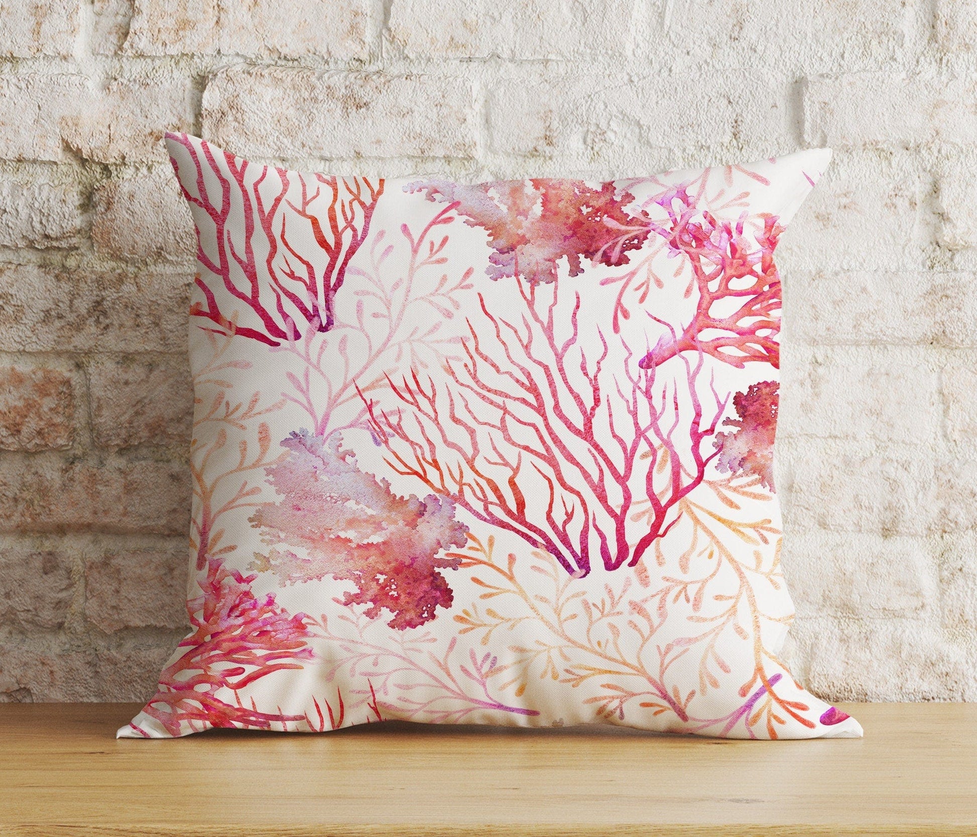 Onay Cushion Covers Coastal Marine Pillow Cover Coral Bedroom Cushion Cover