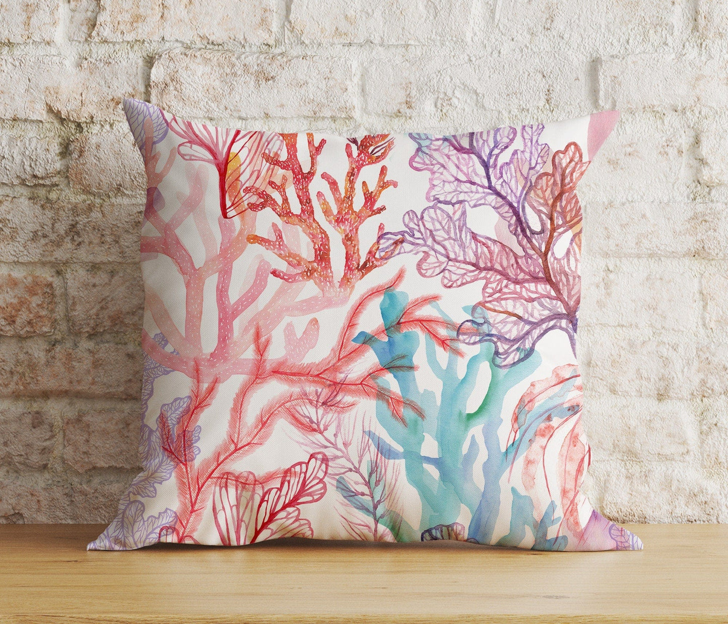 Onay Cushion Covers Coastal Marine Pillow Cover Coral Bedroom Cushion Cover