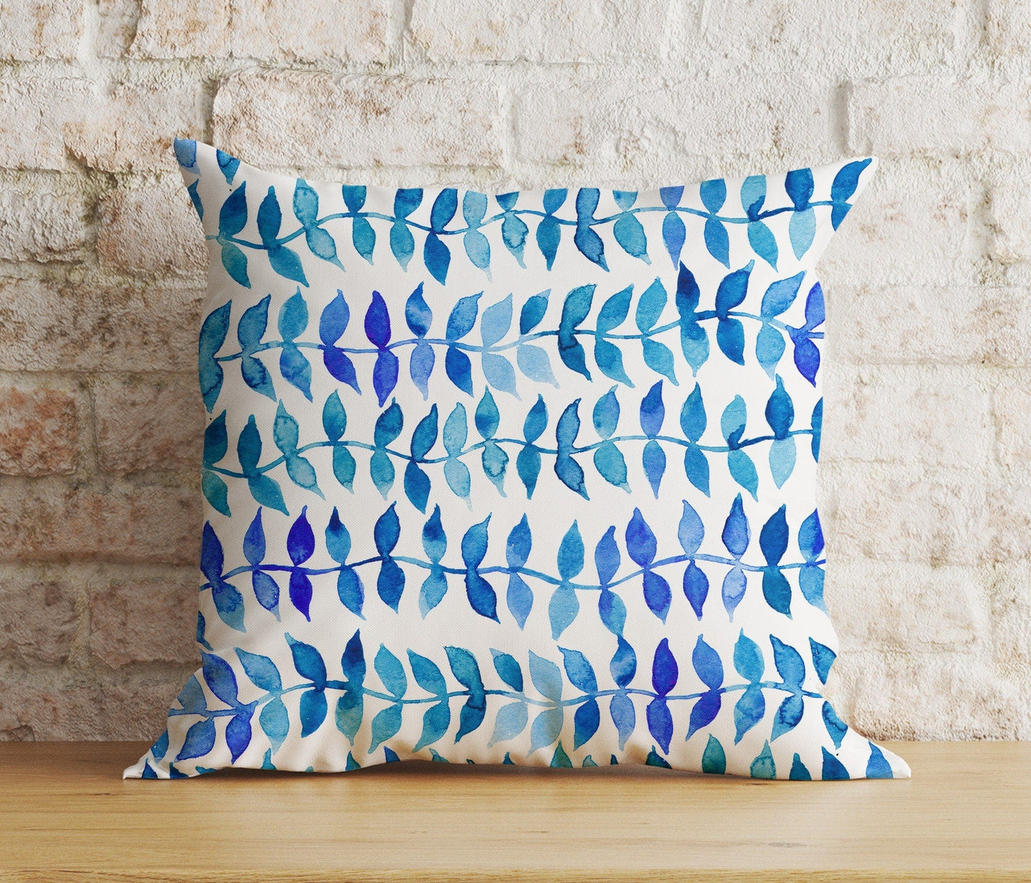 Onay Cushion Covers 4 / 12 x 12 inch (30 x 30 cm) Double Side Coastal Nautical Sea Blue Pillow Cover Marine Living Room Cushion Cover