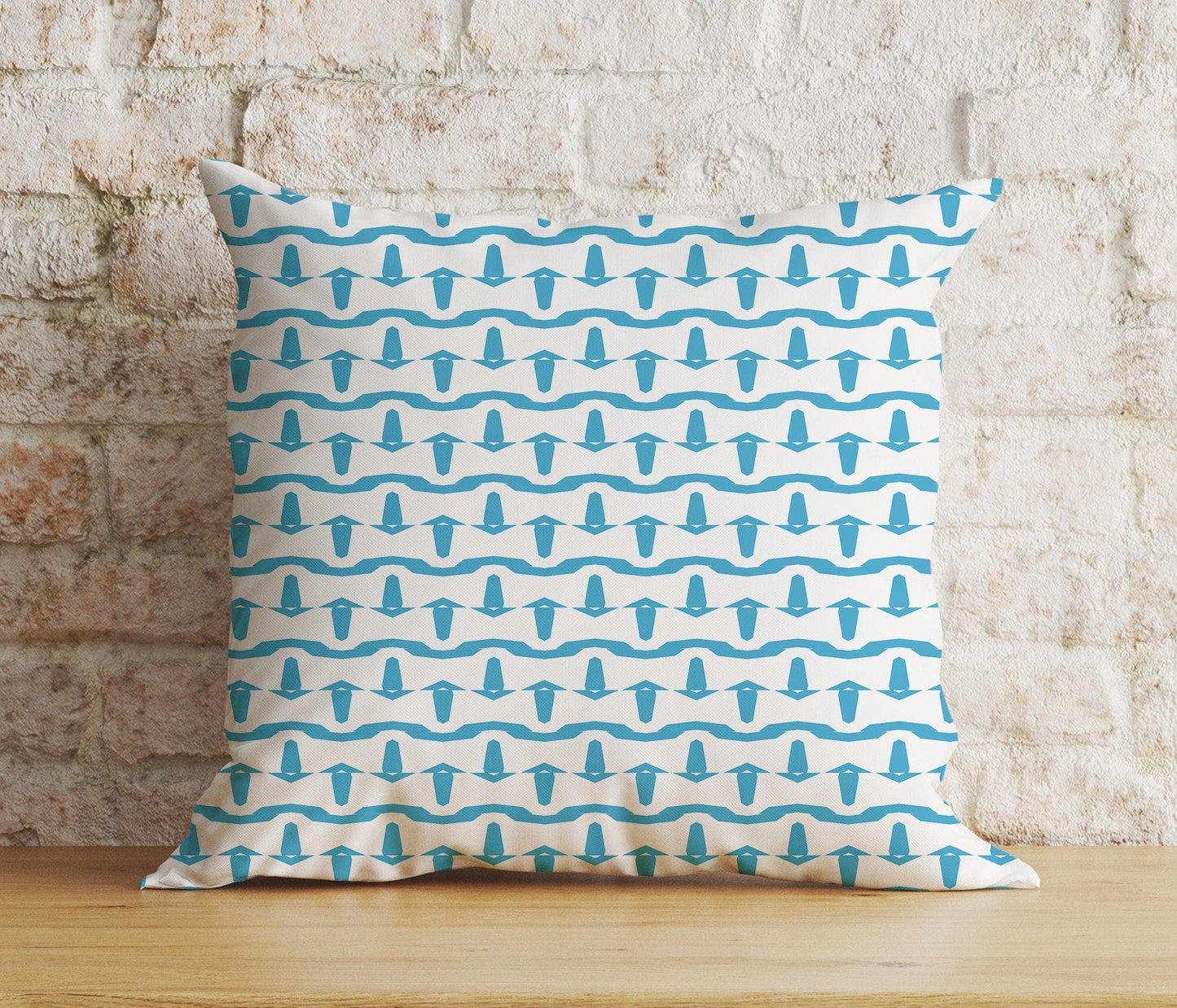 Onay Cushion Covers 3 / 12 x 12 inch (30 x 30 cm) Double Side Coastal Nautical Sea Blue Pillow Cover Marine Living Room Cushion Cover