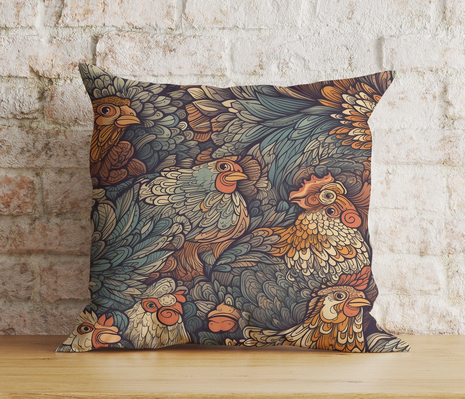 Onay Cushion Covers 8 / 12 x 12 inch (30 x 30 cm) Double Side Colorful Animal & Flowers Cushion Cover Tiger Leopard Throw Pillow Cover