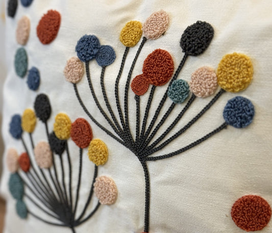 Onay Home Textile Punch Needle Cushion Cover Colorful Balloons Punch Needle Pillow Covers UK