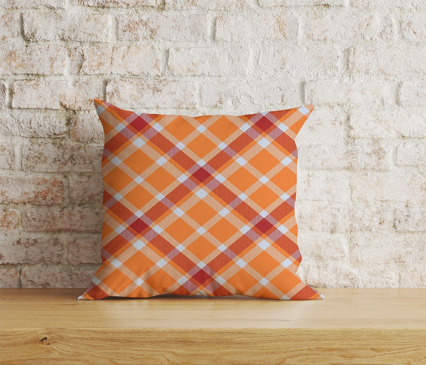 Onay 9 / 12 x 12 inch (30 x 30 cm) Colorful Crossed Striped Checkered Tartan Cushion Covers