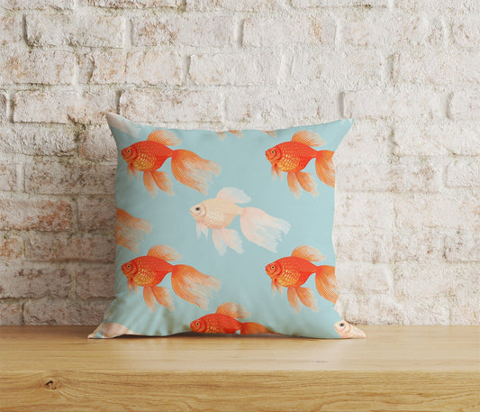 Onay Home Textile Cushion Covers 1 / 12 x 12 inch (30 x 30 cm) Double Side Colorful Fish Cushion Cover Nautical Coastal Pillow Cover