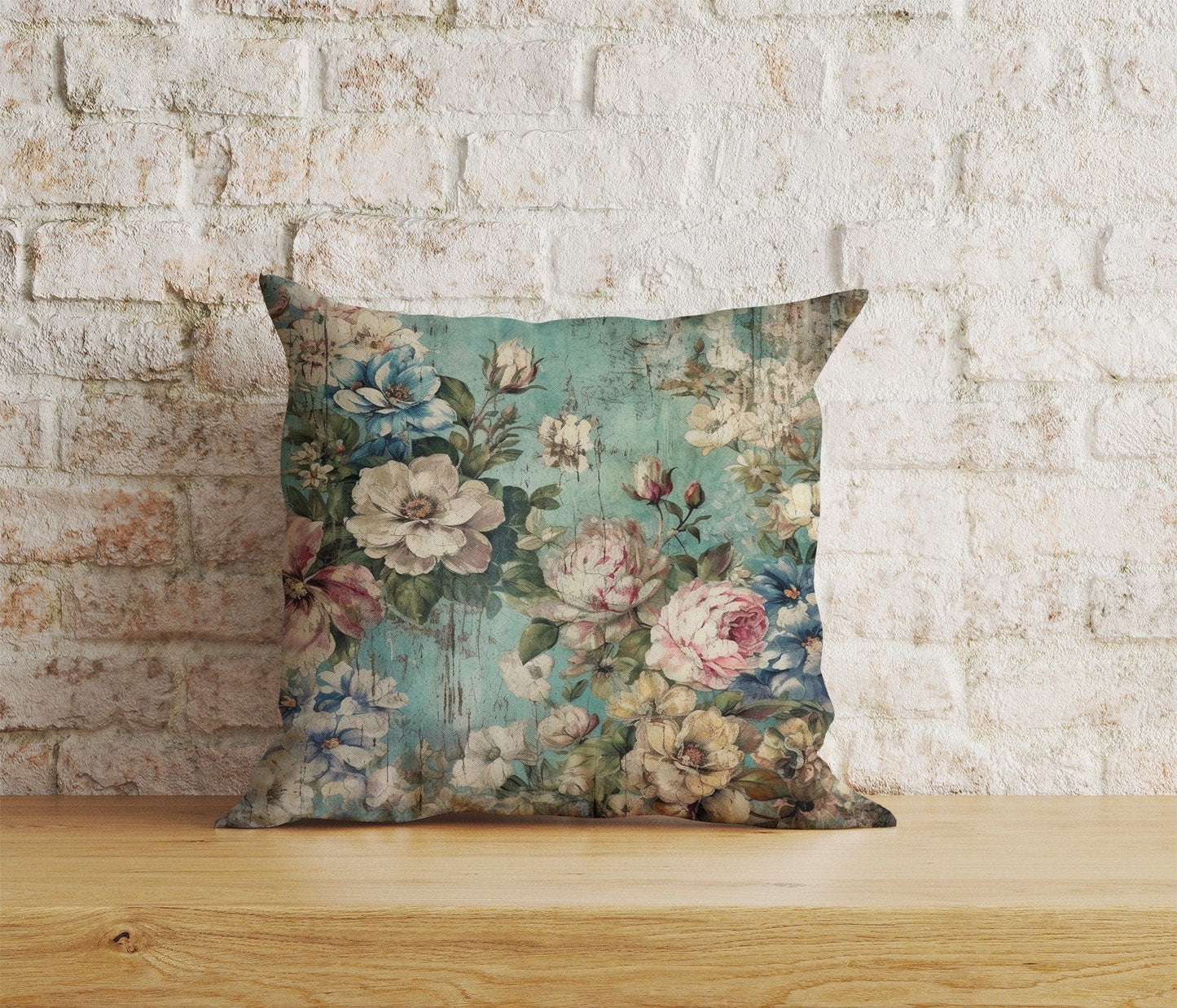 Onay Home Textile Cushion Covers 9 / 12 x 12 inch (30 x 30 cm) Double Side Colorful Floral Cushion Cover Boho Flowers Pillow Cover