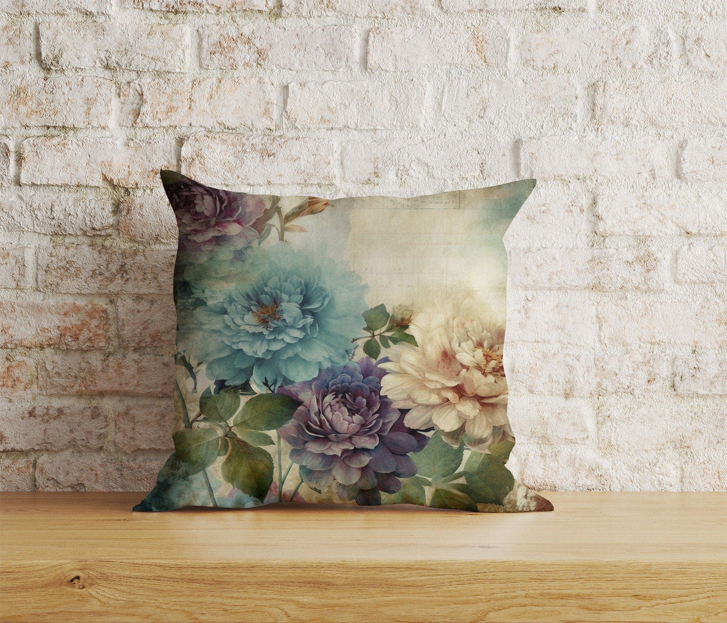 Onay Home Textile Cushion Covers 3 / 12 x 12 inch (30 x 30 cm) Double Side Colorful Floral Cushion Cover Boho Flowers Pillow Cover
