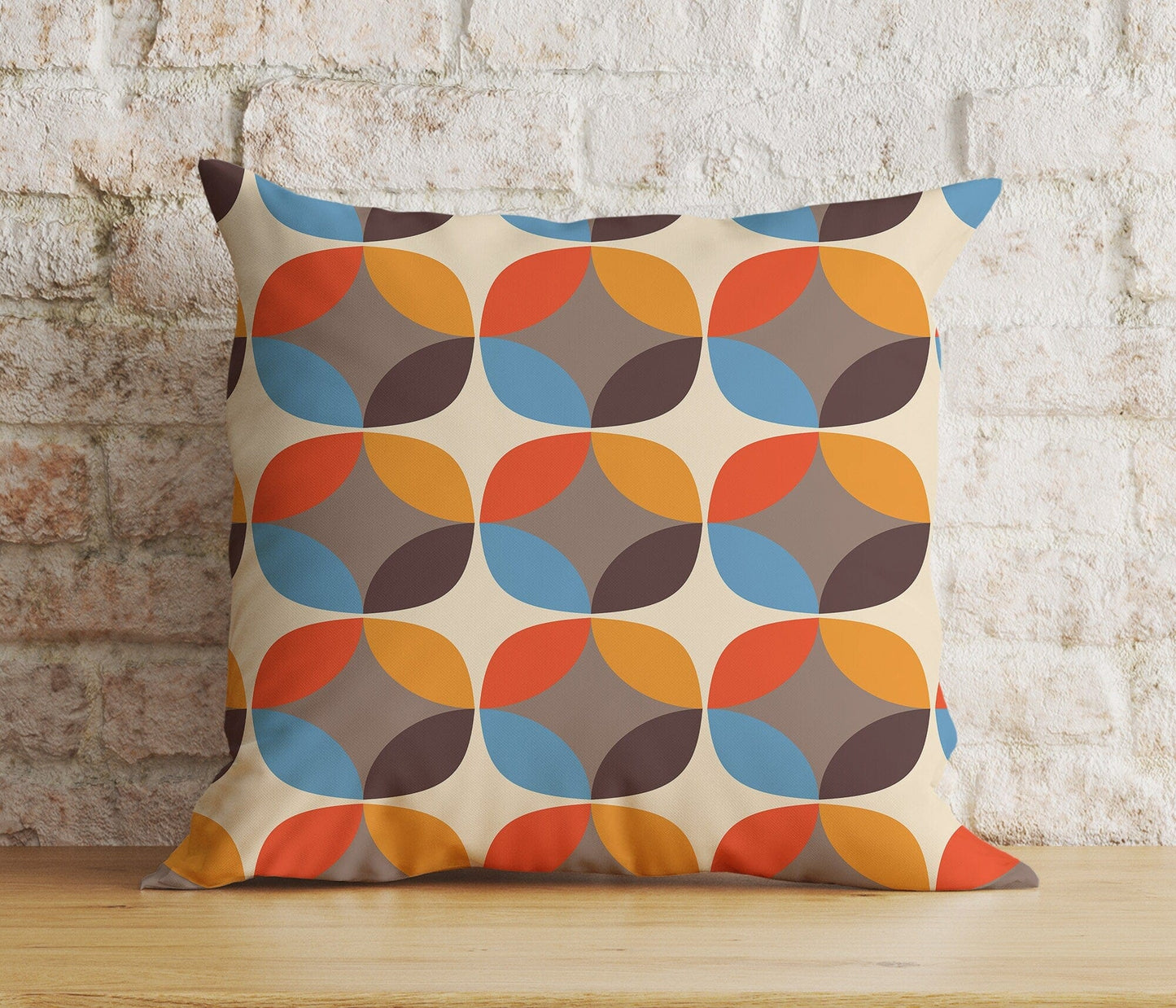 Onay 8 / 12 x 12 inch (30 x 30 cm) Double Side Colorful Geometric Retro Abstract Decoration Cushion Cover