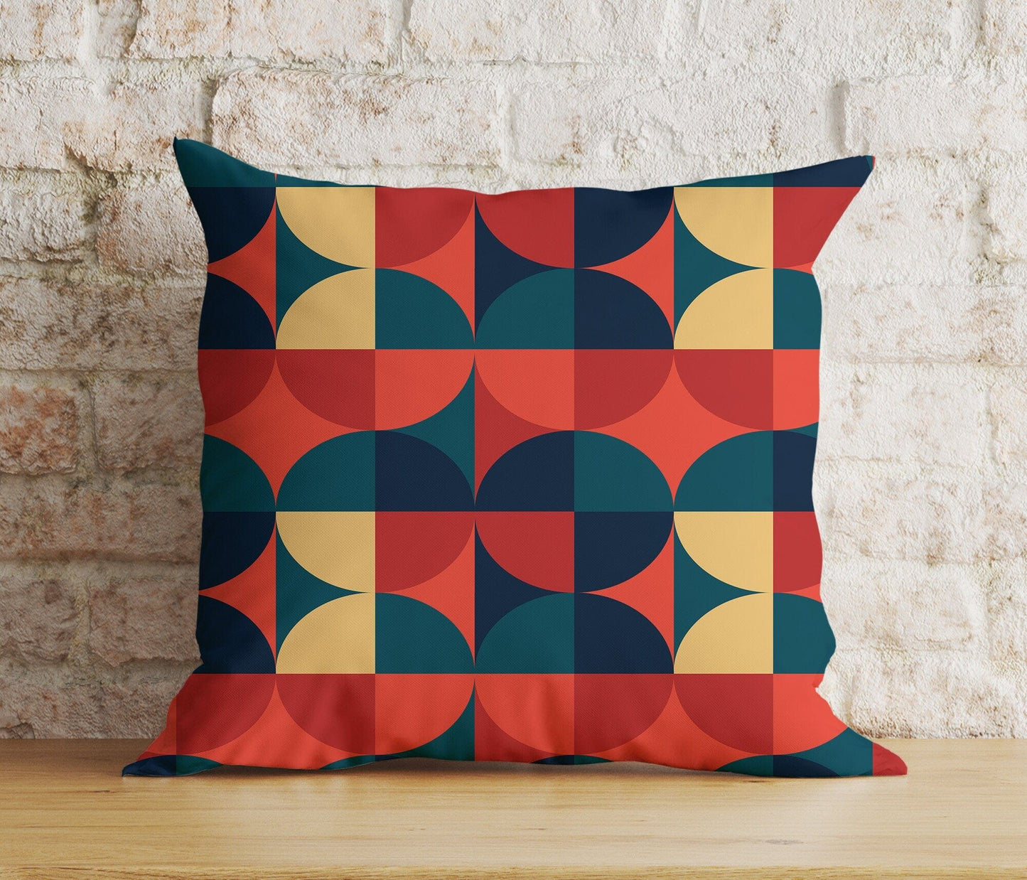 Onay 6 / 12 x 12 inch (30 x 30 cm) Double Side Colorful Geometric Retro Abstract Decoration Cushion Cover