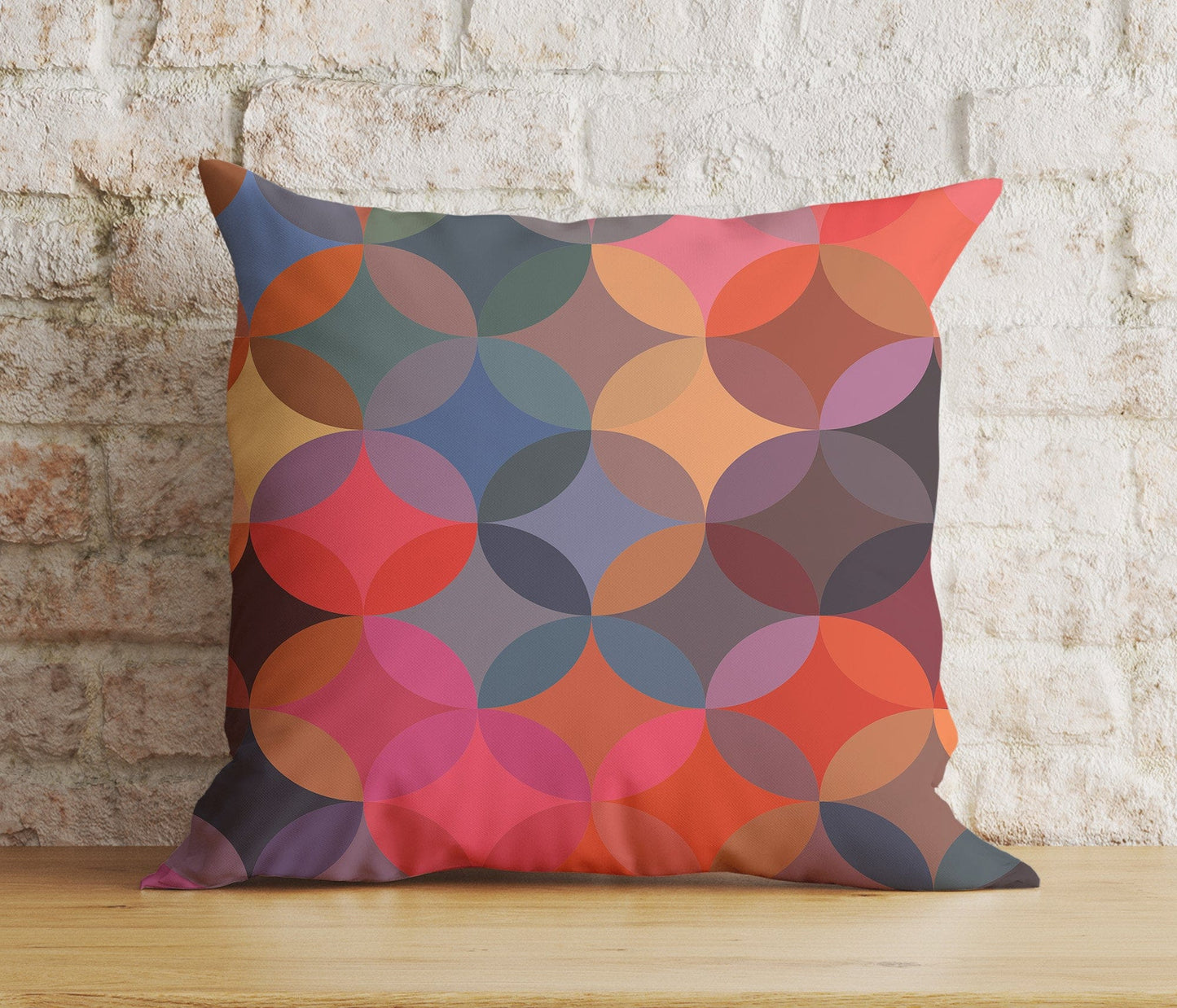 Onay 4 / 12 x 12 inch (30 x 30 cm) Double Side Colorful Geometric Retro Abstract Decoration Cushion Cover