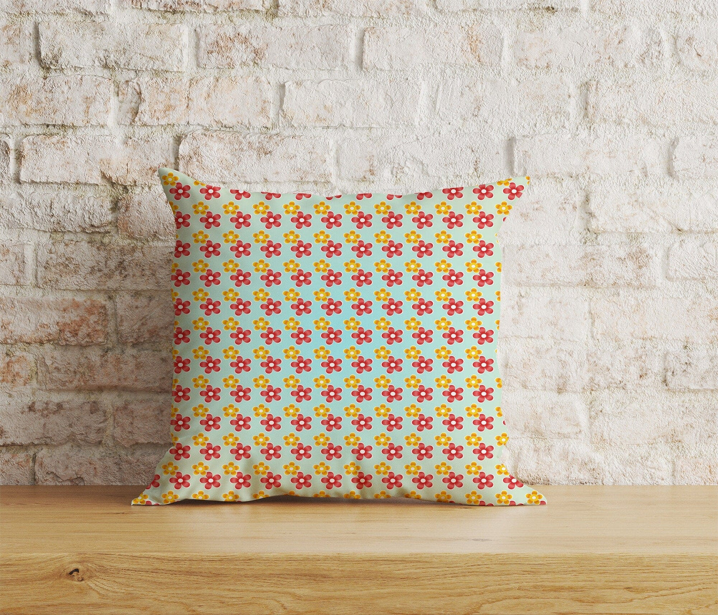 Onay Home Textile Cushion Covers 5 / 12 x 12 inch (30 x 30 cm) Double Side Colorful Retro Floral Square Cushion Cover 18x18, 20x20