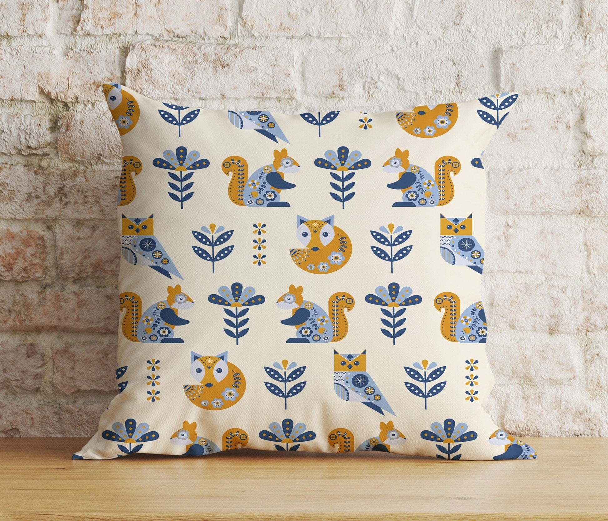 Onay Home Textile Cushion Covers 1 / 12 x 12 inch (30 x 30 cm) Double Side Colorful Retro Scandinavian Cushion Cover Minimalist Nordic