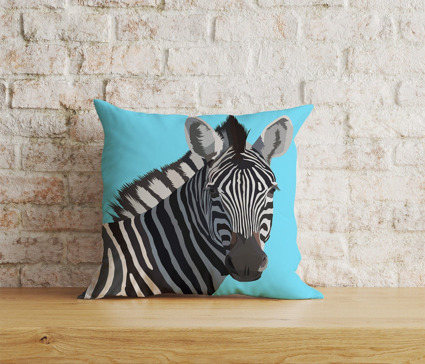 Onay Home Textile Cushion Covers 7 / 12 x 12 inch (30 x 30 cm) Double Side Colorful Zebras Cushion Cover Zebra Pattern Throw Pillow