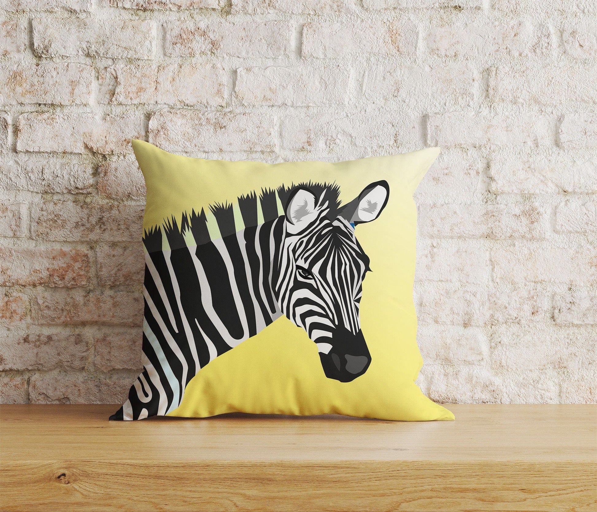 Onay Home Textile Cushion Covers 5 / 12 x 12 inch (30 x 30 cm) Double Side Colorful Zebras Cushion Cover Zebra Pattern Throw Pillow