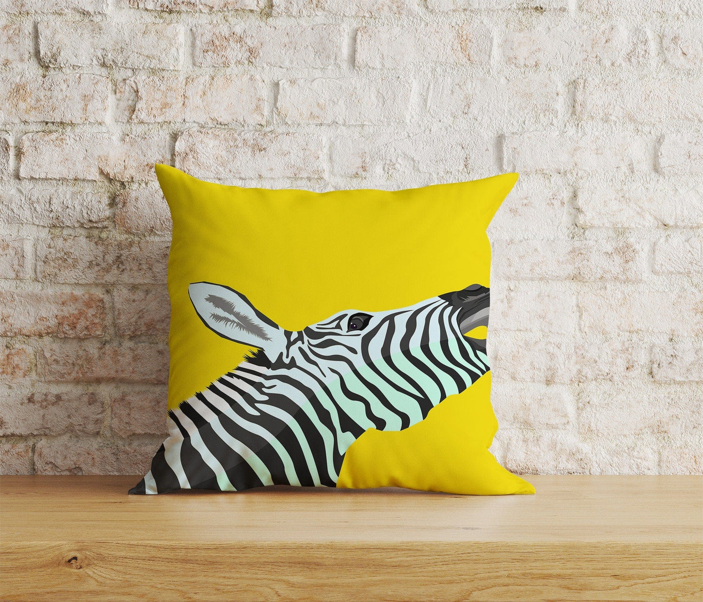 Onay Home Textile Cushion Covers 4 / 12 x 12 inch (30 x 30 cm) Double Side Colorful Zebras Cushion Cover Zebra Pattern Throw Pillow
