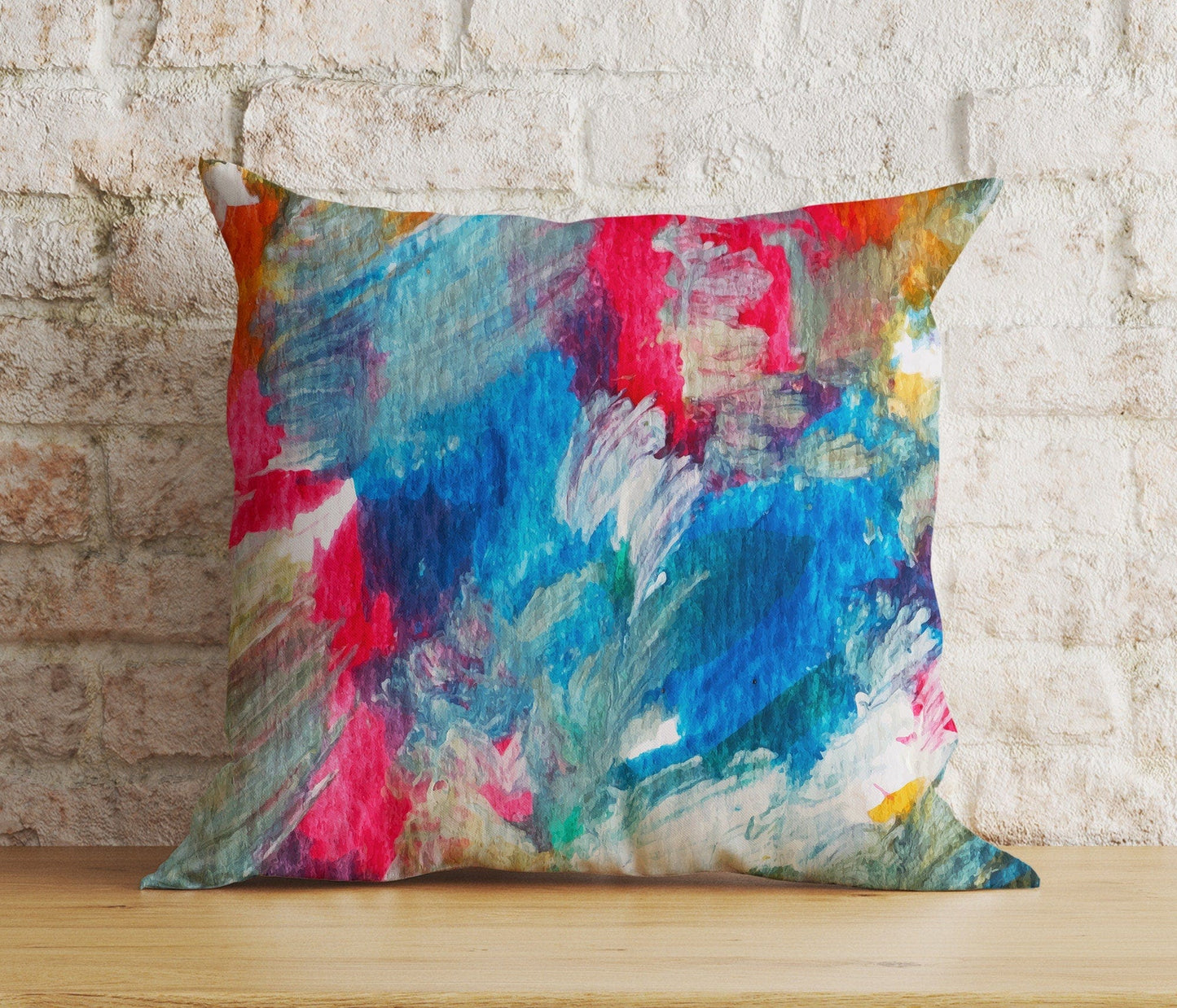 Onay Cushion Covers 5 / 12 x 12 inch (30 x 30 cm) Double Side Colourful Abstract Cushion Covers Trendy Artistic Pillow Cover