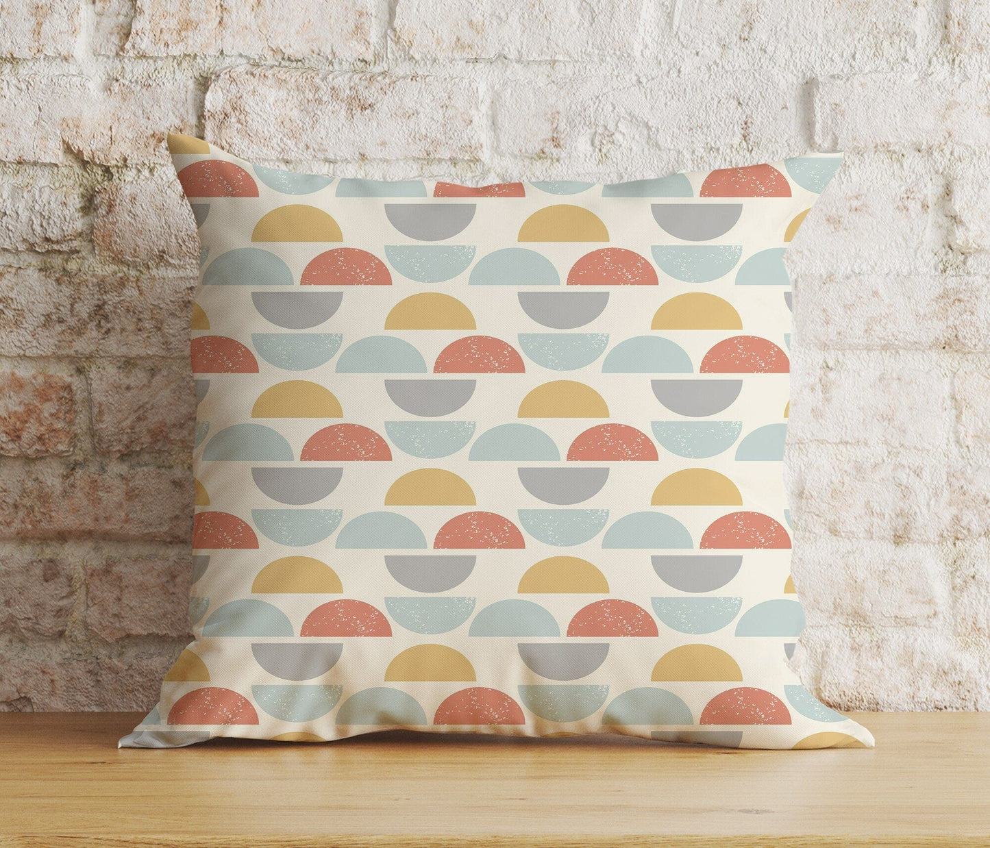 Onay Cushion Covers 6 / 12 x 12 inch (30 x 30 cm) Double Side Colourful Mid-Century Modern Cushion Covers Linear Stem Retro