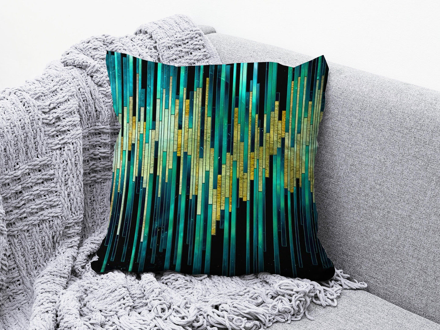 Onay Cushion Covers 9 / 12 x 12 inch (30 x 30 cm) Double Side Colourful Mid Century Modern Pillow Cover Abstract Cushion Cover