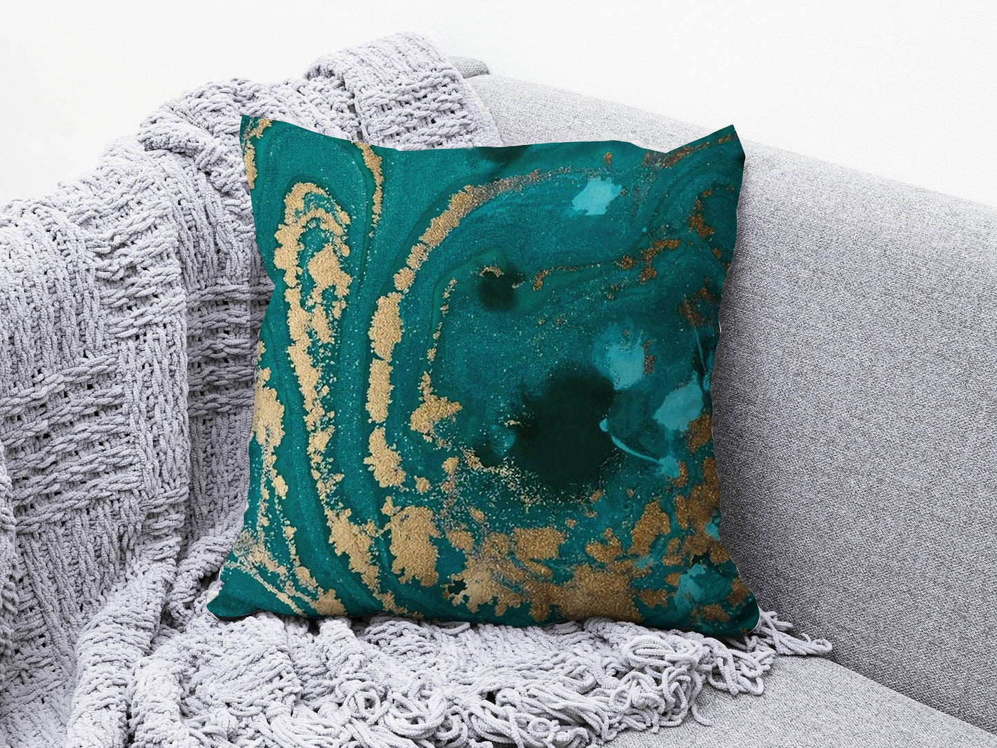 Onay Cushion Covers 8 / 12 x 12 inch (30 x 30 cm) Double Side Colourful Mid Century Modern Pillow Cover Abstract Cushion Cover