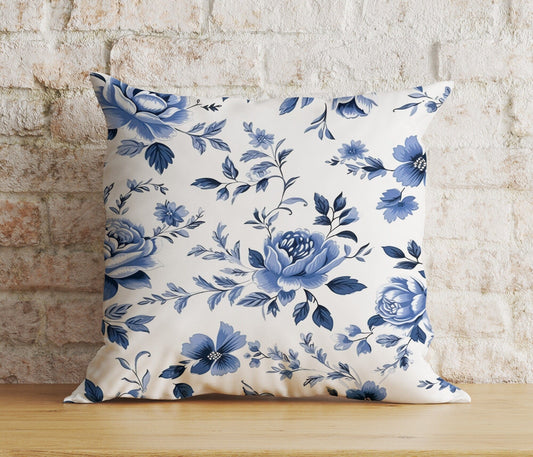 Onay Home Textile 1 / 12 x 12 inch (30 x 30 cm) Double Side Cottage Chic Decor Cushion Cover Floral Shabby Chic