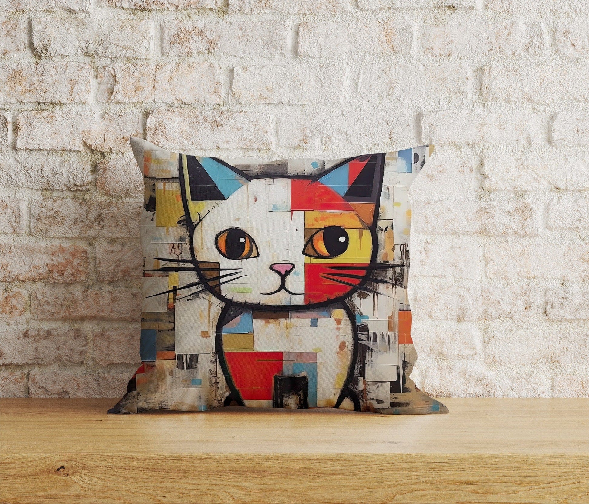 Onay Home Textile Cushion Covers 8 / 12 x 12 inch (30 x 30 cm) Double Side Cute Cat Pillow Covers Cat Pattern Pillow Covers
