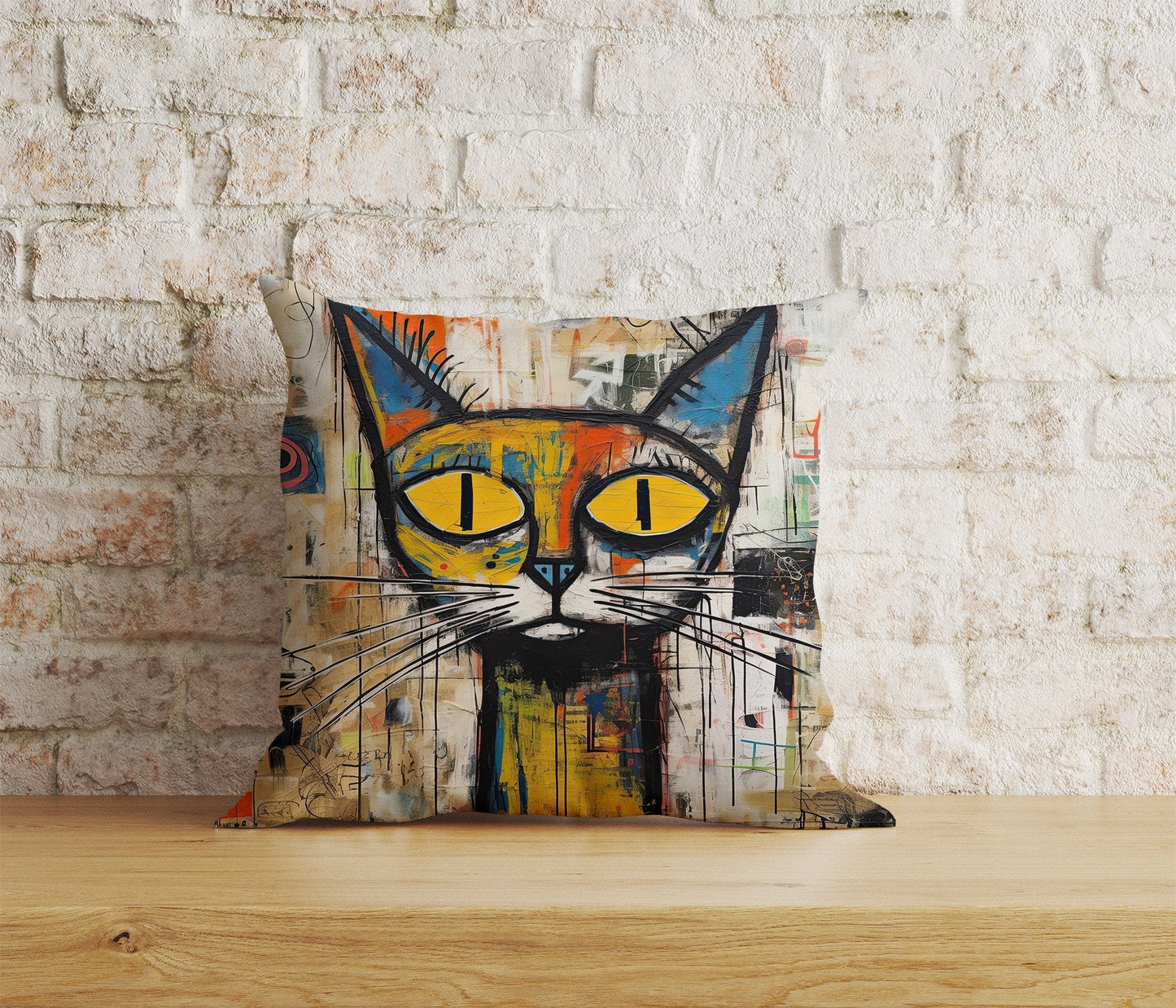 Onay Home Textile Cushion Covers 5 / 12 x 12 inch (30 x 30 cm) Double Side Cute Cat Pillow Covers Cat Pattern Pillow Covers
