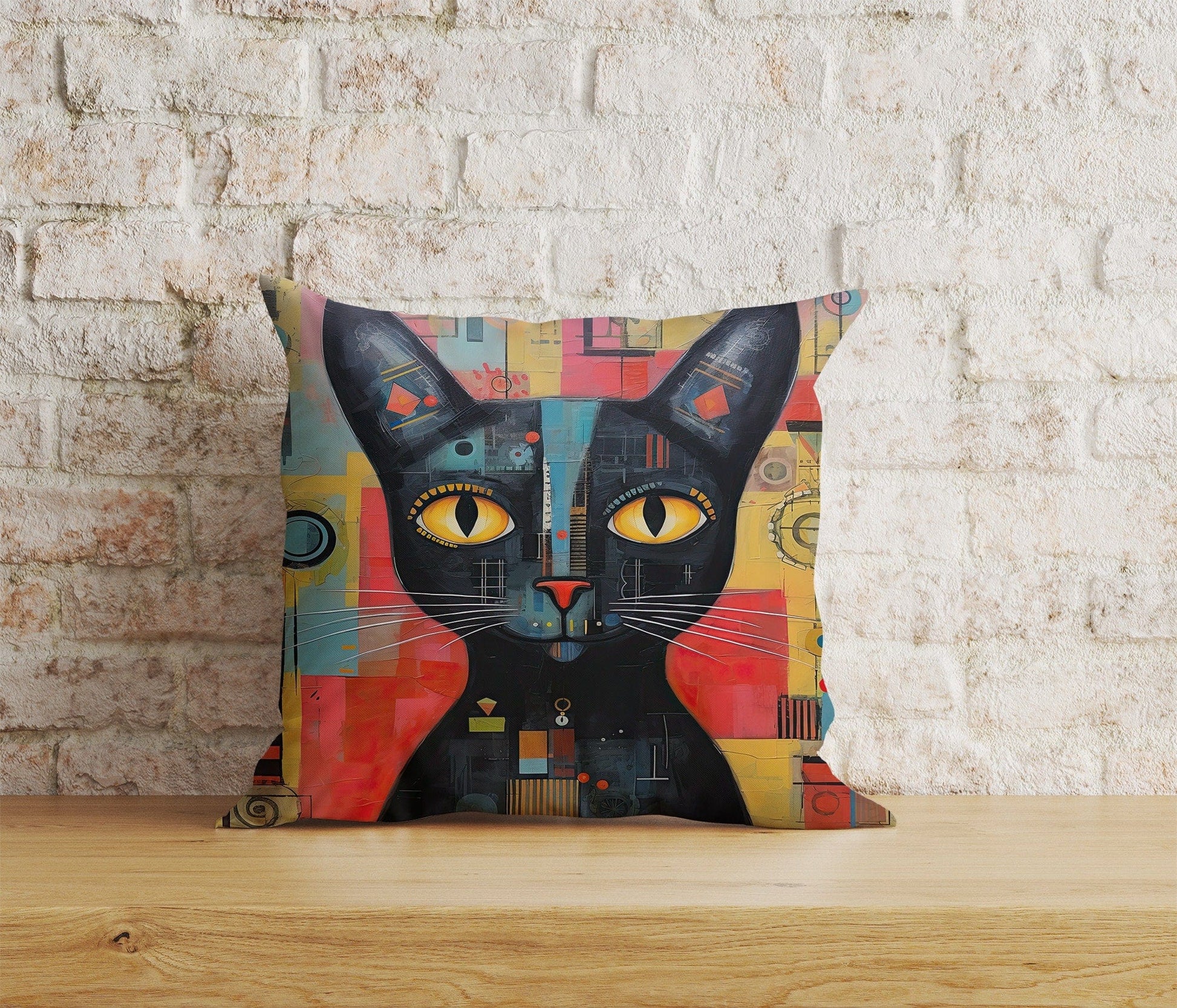 Onay Home Textile Cushion Covers 4 / 12 x 12 inch (30 x 30 cm) Double Side Cute Cat Pillow Covers Cat Pattern Pillow Covers