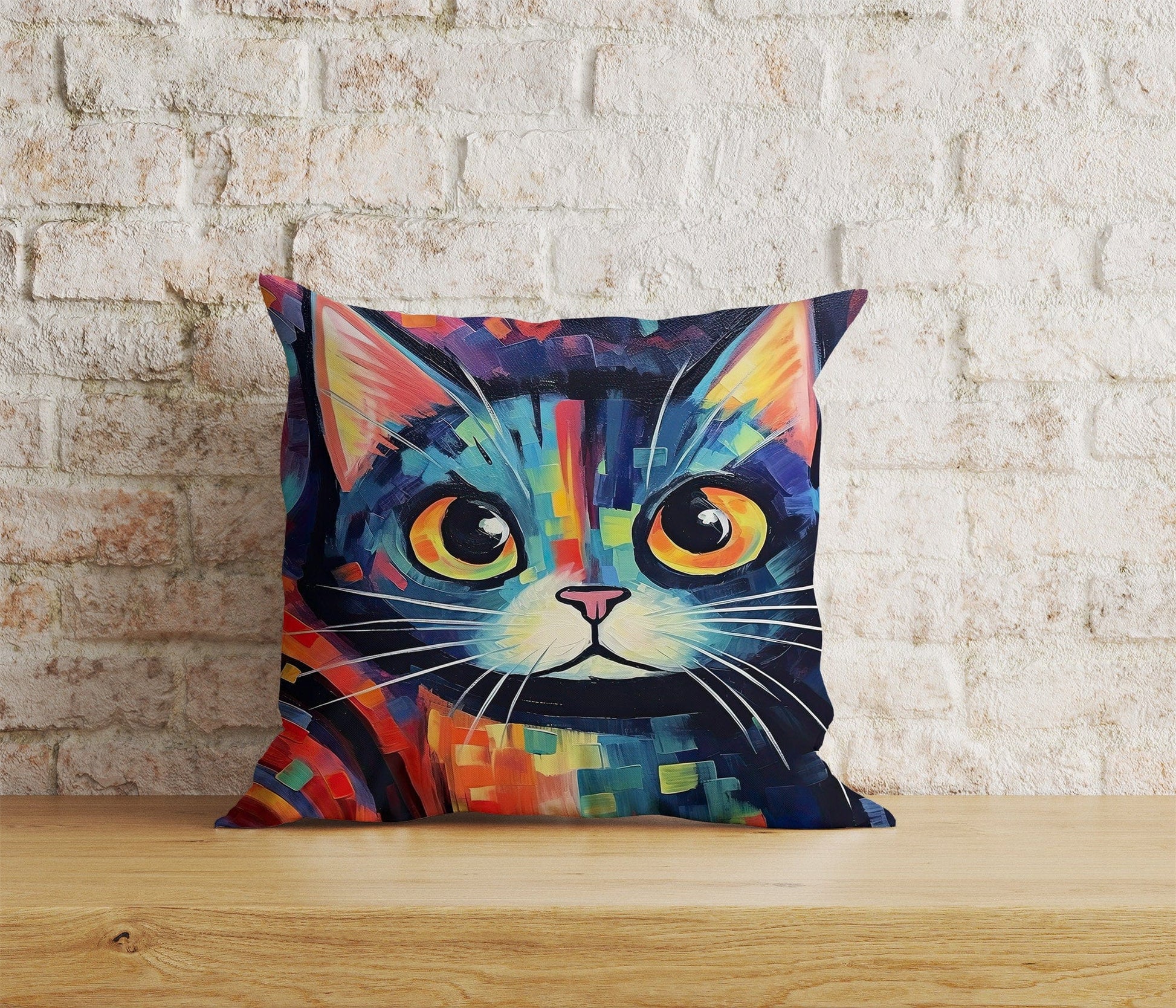 Onay Home Textile Cushion Covers 1 / 12 x 12 inch (30 x 30 cm) Double Side Cute Cat Pillow Covers Cat Pattern Pillow Covers